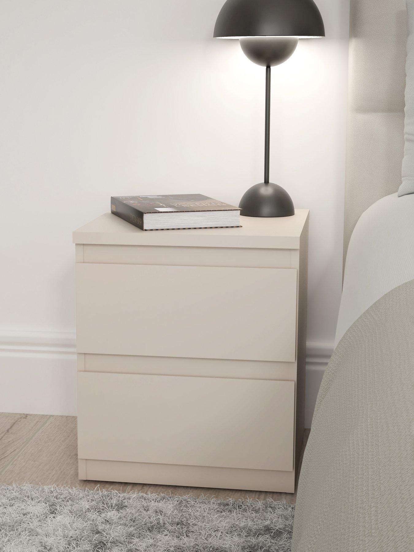 The Very Collection Lisson 2 Drawer Bedside - Oatmeal - FSC® Certified