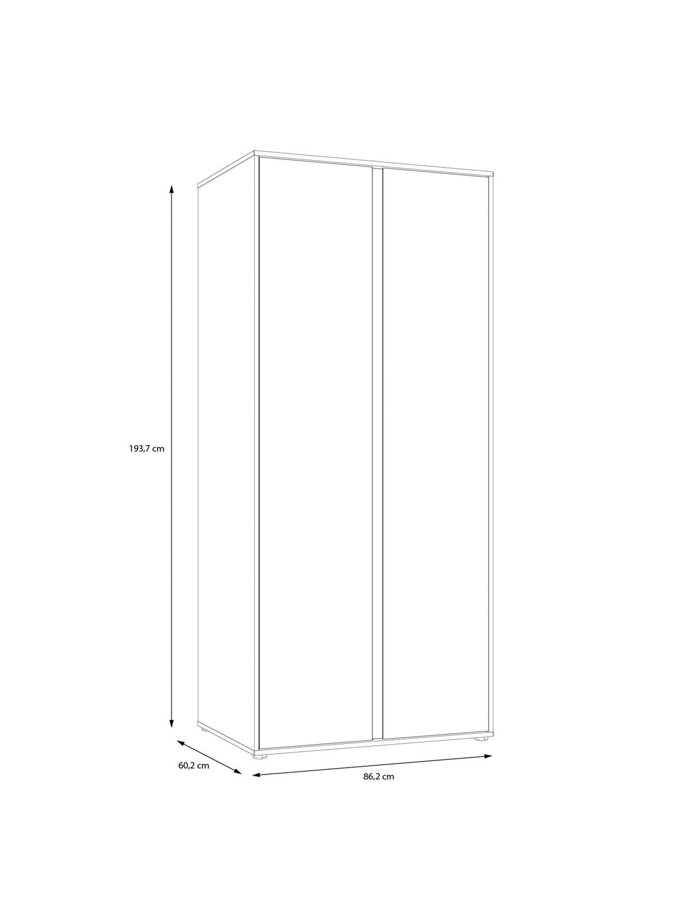 Image 6 of 7 of The Very Collection Lisson 2 Door Wardrobe - Oatmeal&nbsp;- FSC&reg; Certified