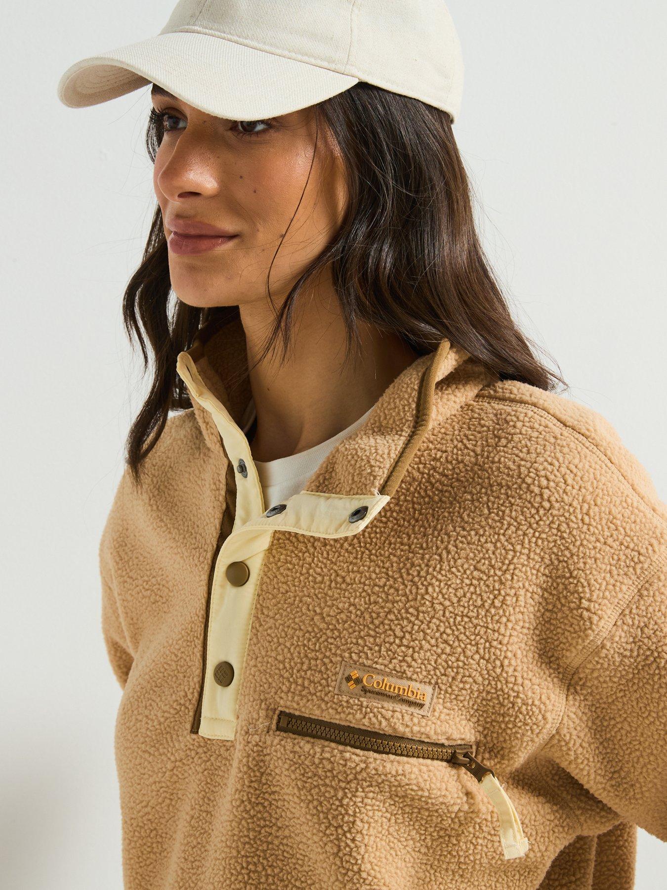 Image 4 of 6 of Columbia Women's Helvetia 2 Cropped Half Snap Fleece - Tan