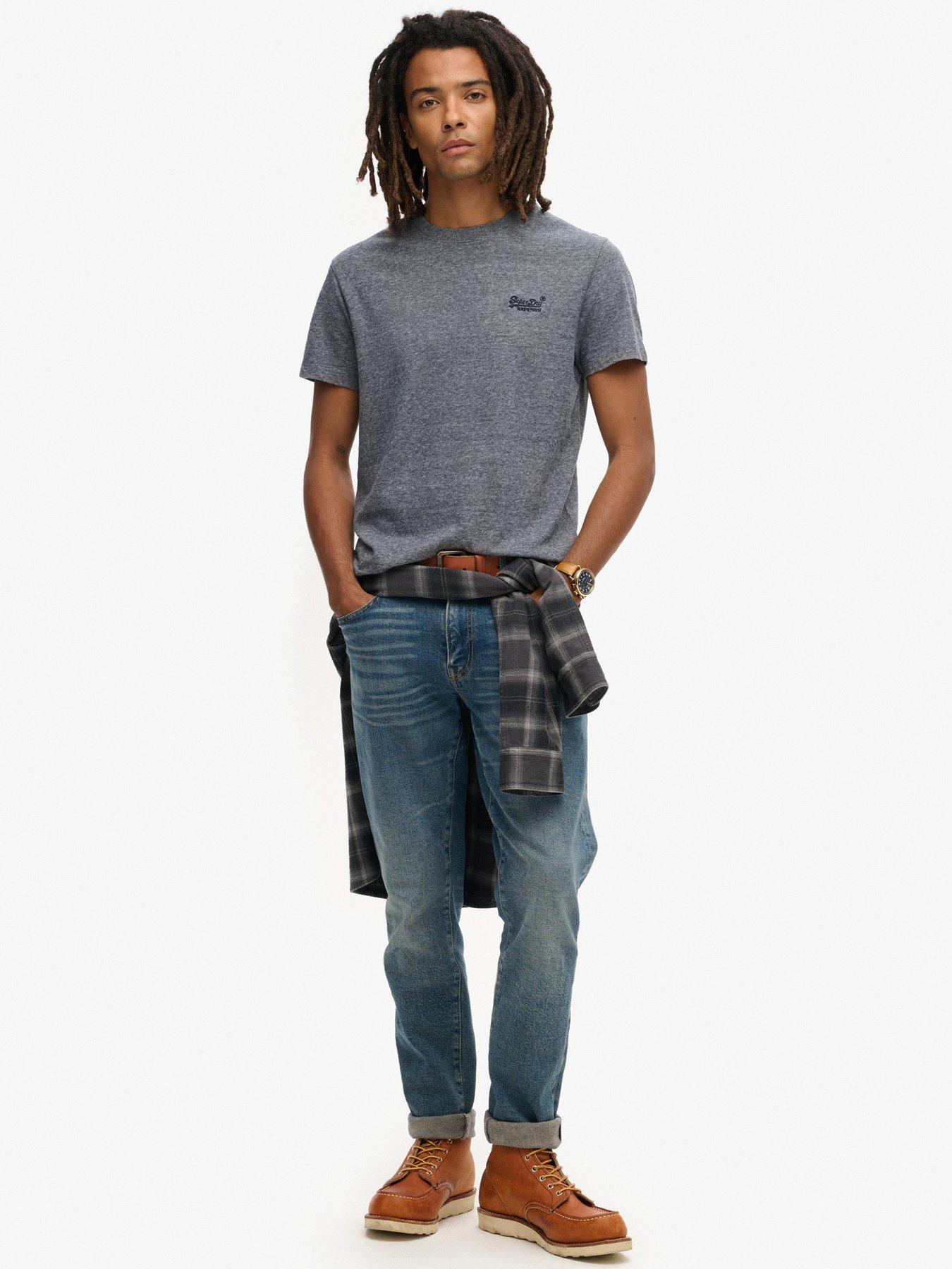 Image 3 of 5 of Superdry Essential Logo T-Shirt - Grey
