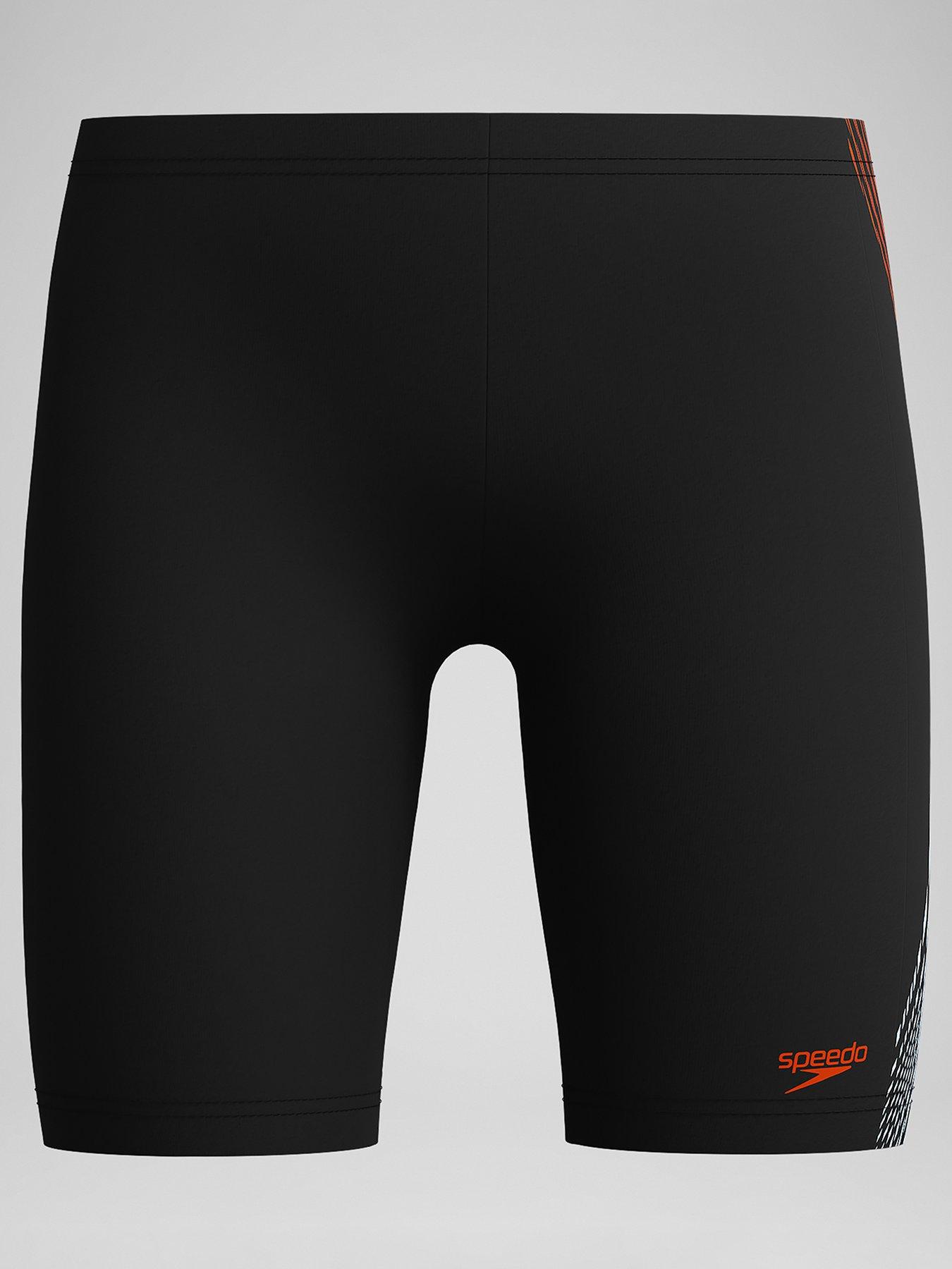 Image 1 of 5 of Speedo Boys Plastisol Placement Jammer - Black