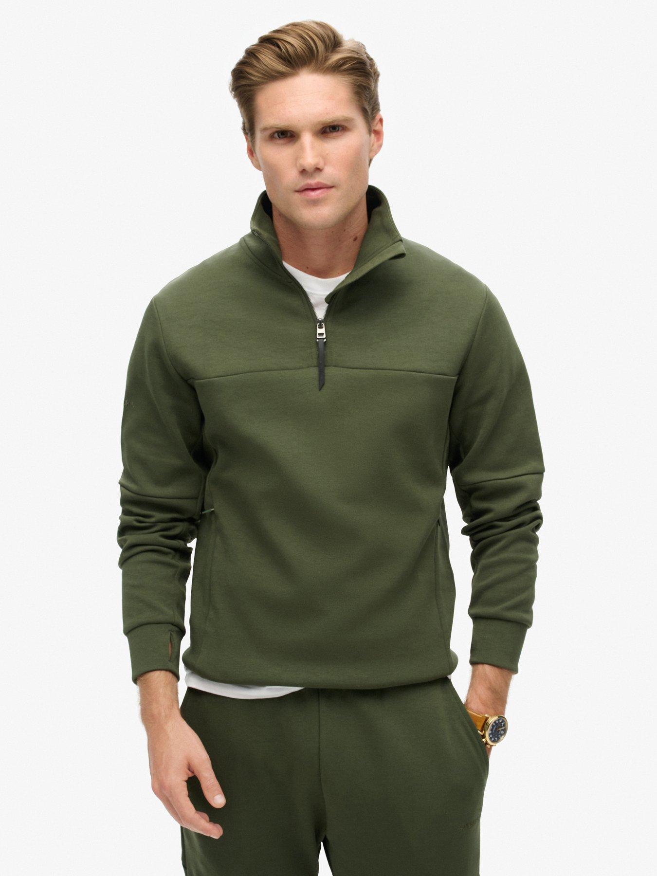 superdry-code-tech-half-zip-sweatshirt-dark-green