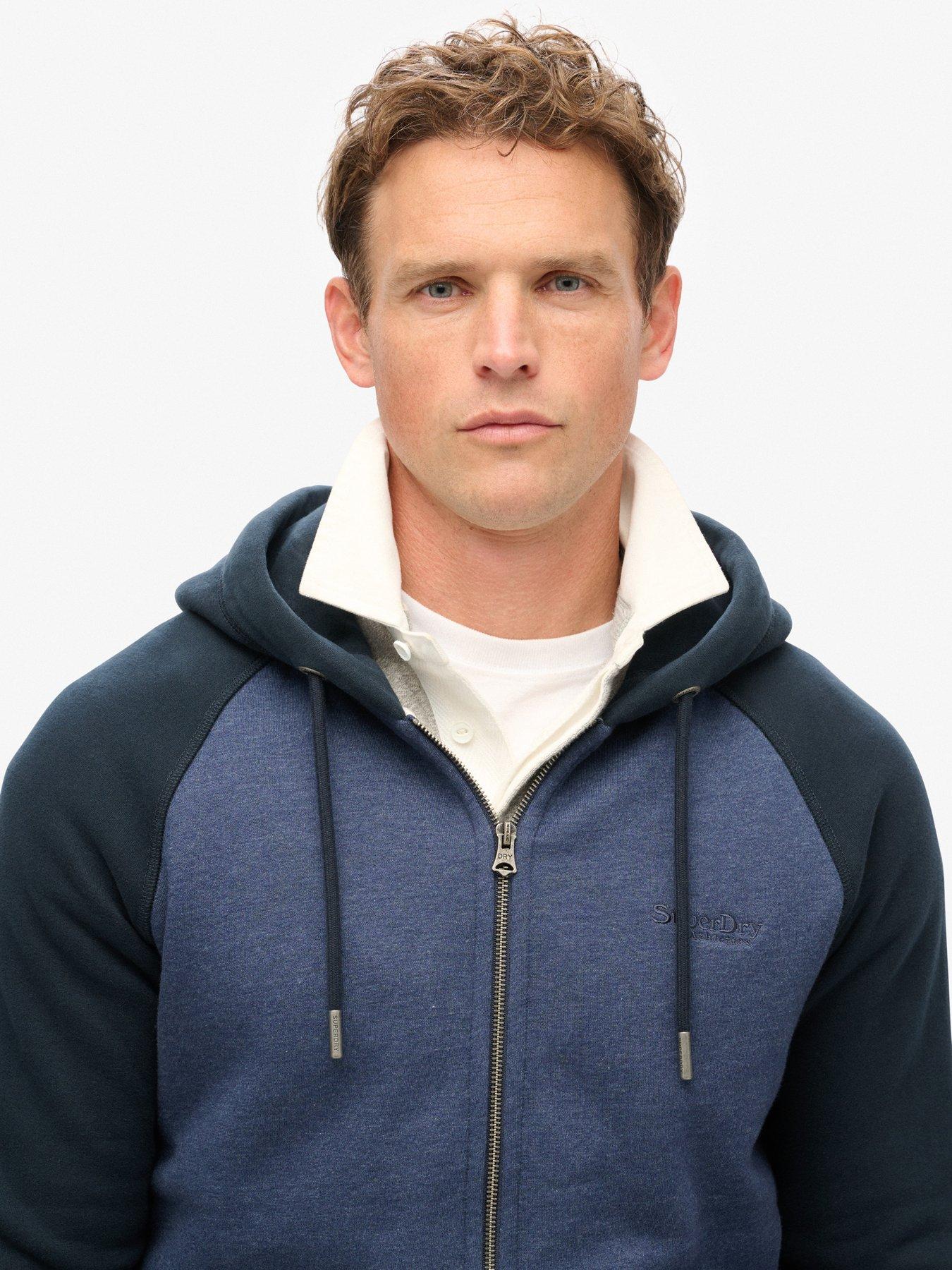 Superdry Essential Baseball Zip Hoodie Navy Very Ireland
