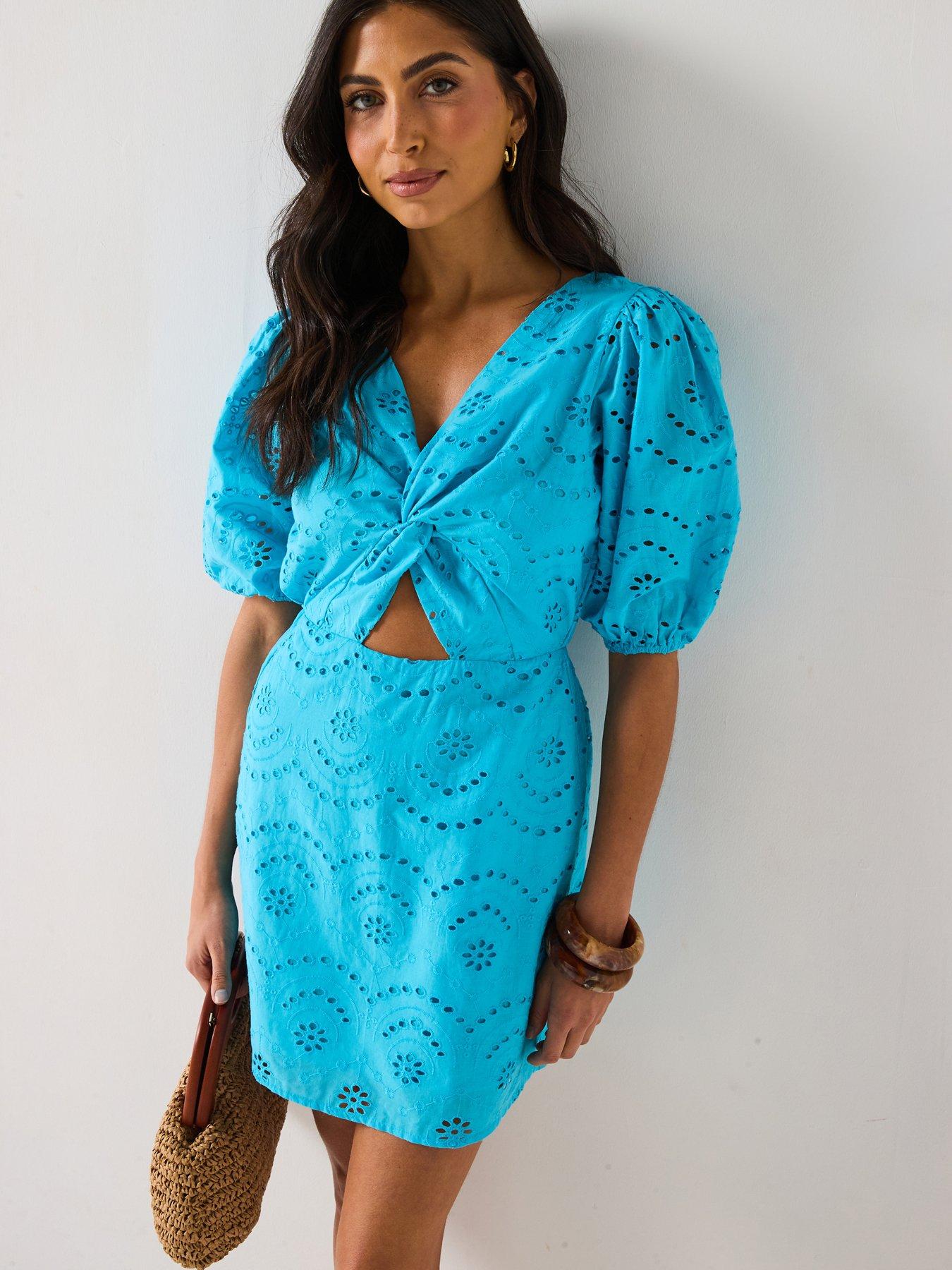 Image of V by Very Broderie Twist Front Mini