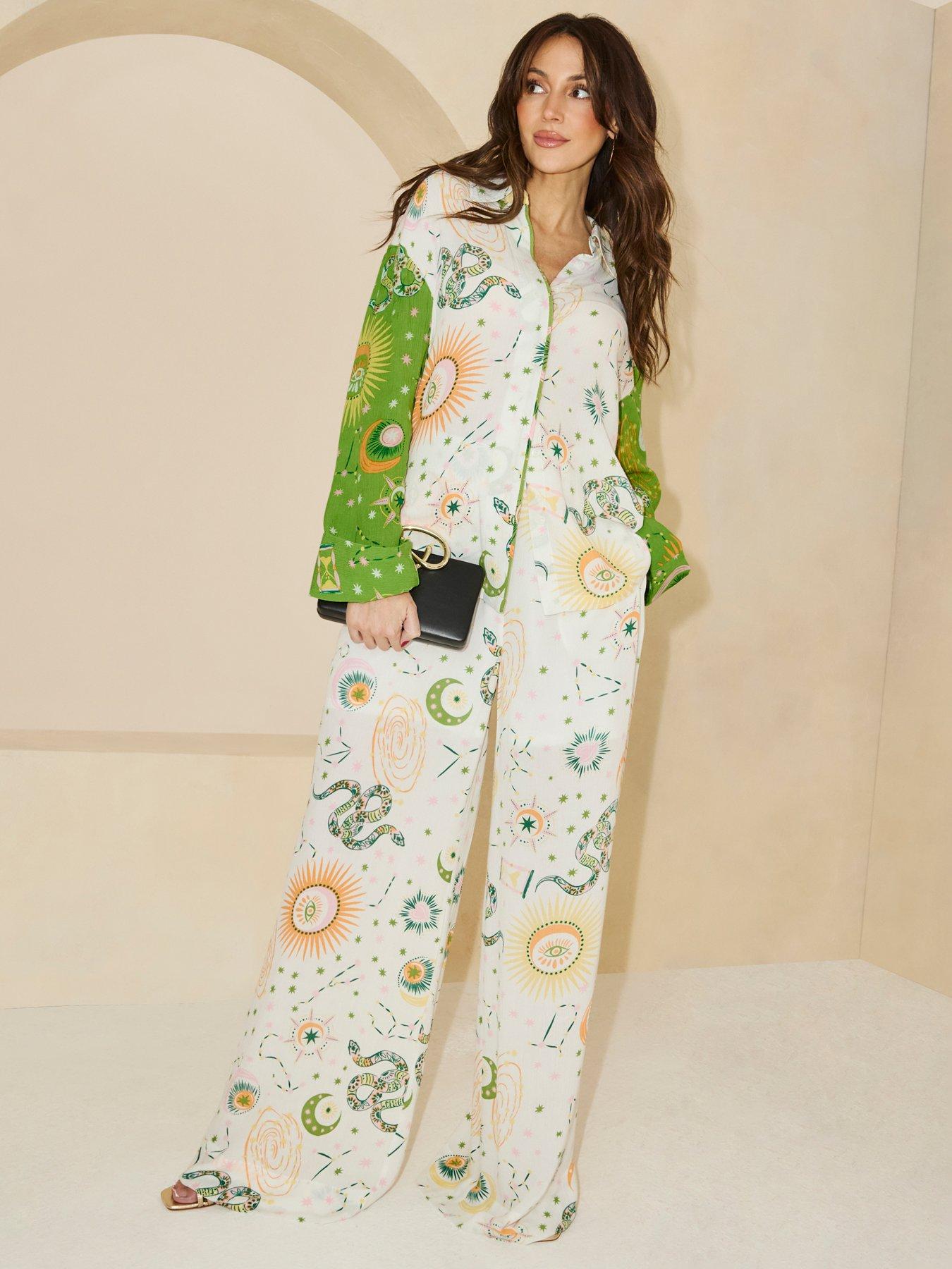 Image of Michelle Keegan Printed Trouser - Multi