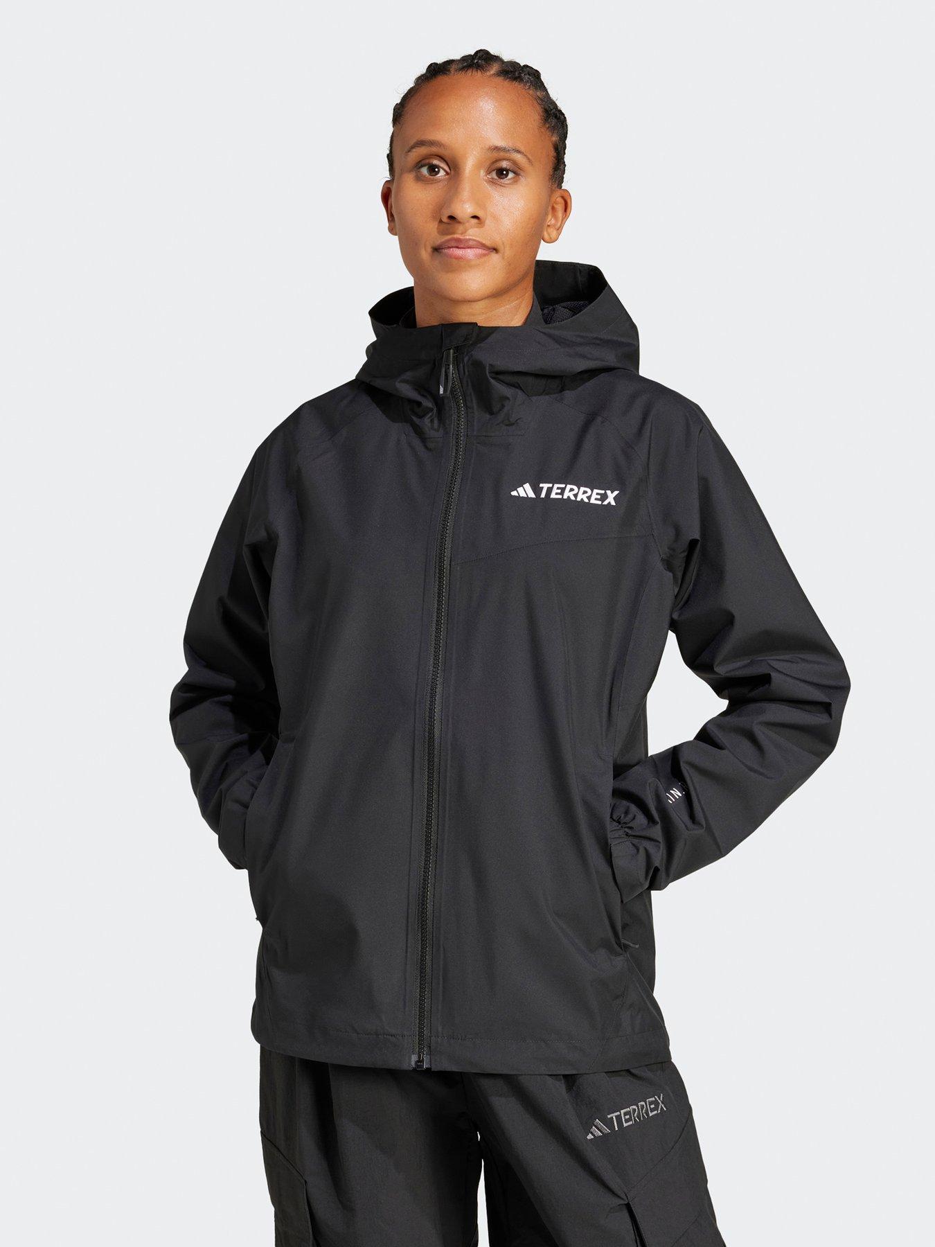 Image 1 of 5 of adidas Terrex Womens Mountain 2L Rain Jacket - Black