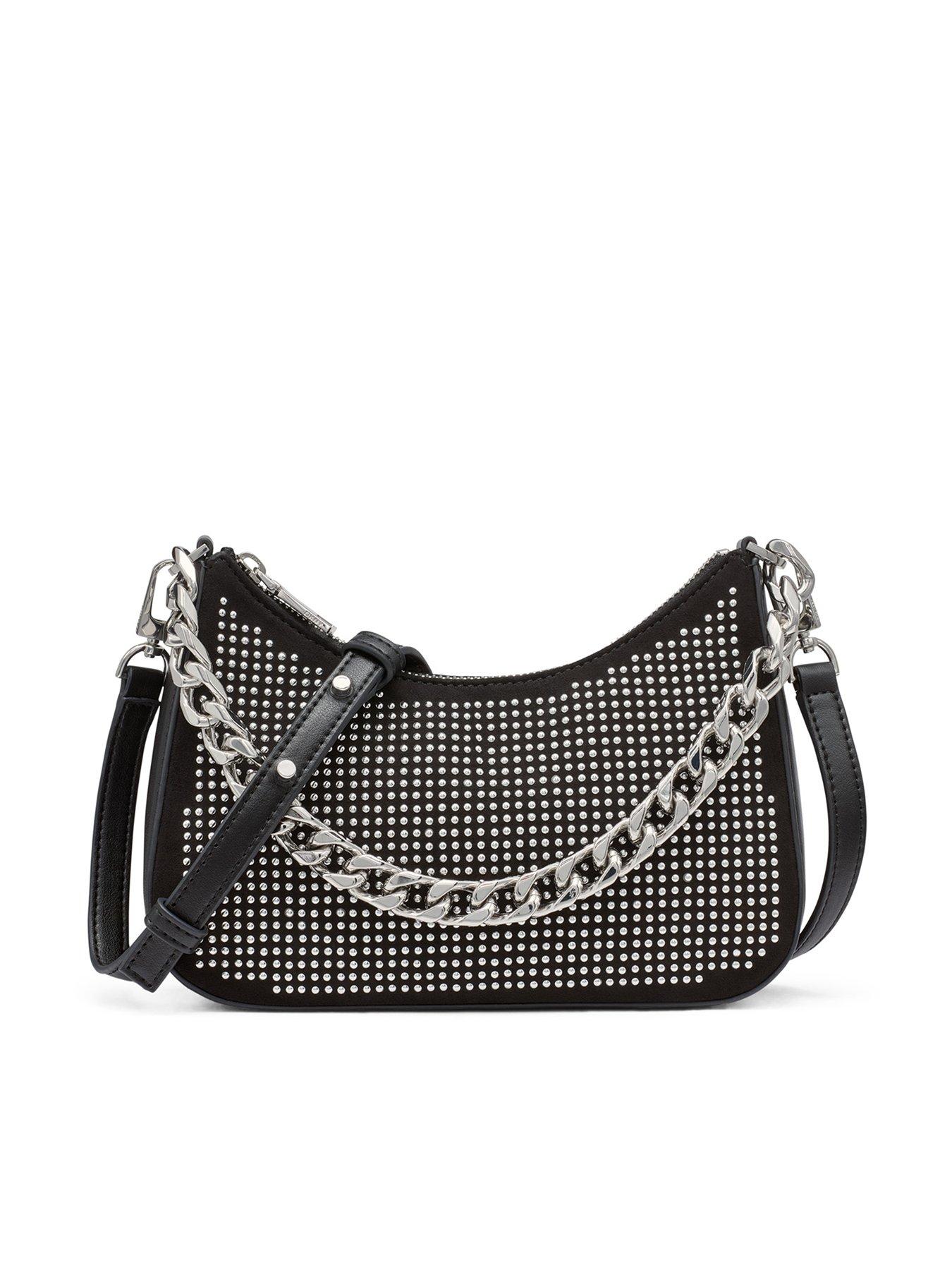 Image 1 of 4 of DKNY Jenna Demi Crossbody Bag - Black