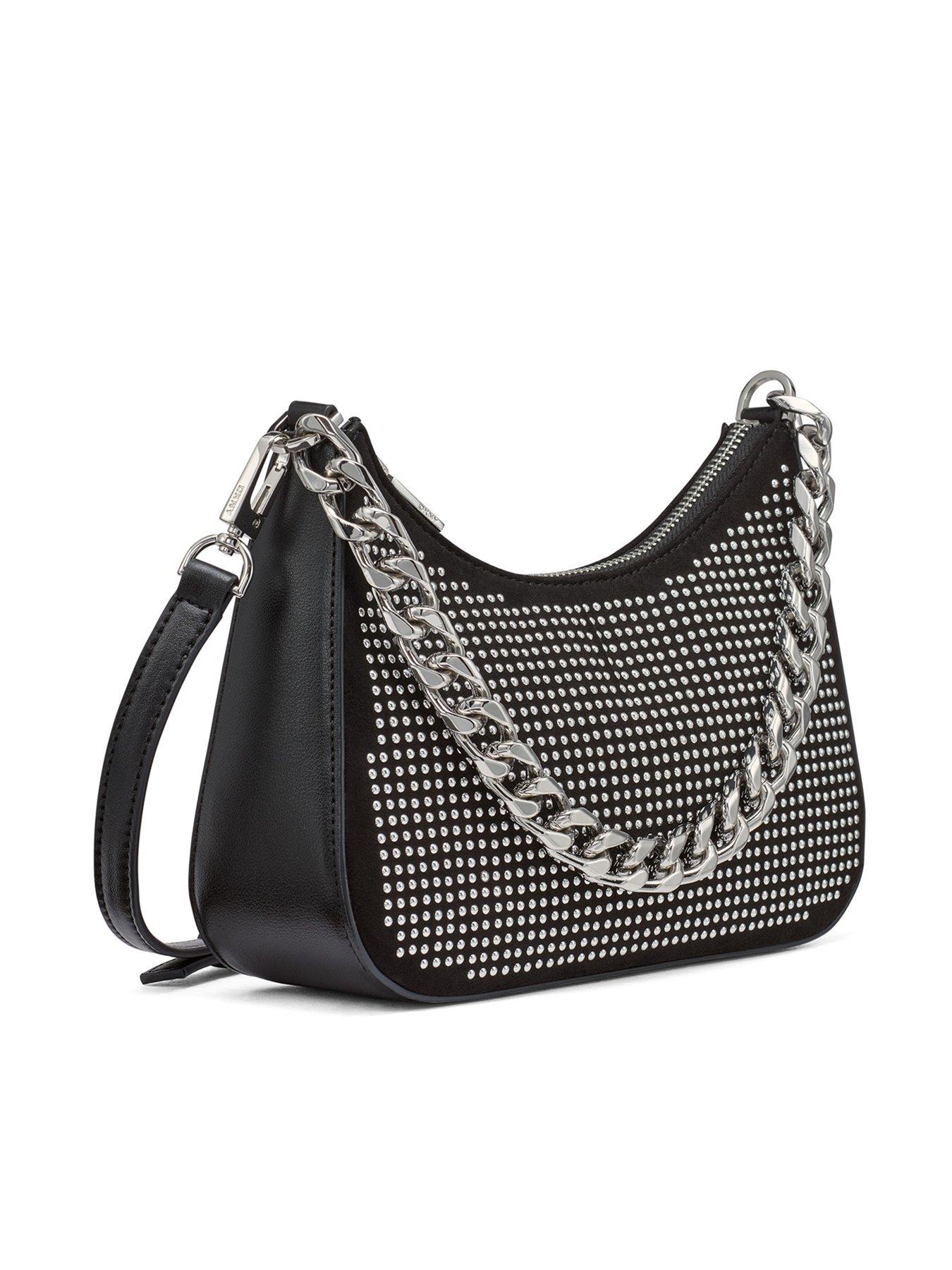 Image 2 of 4 of DKNY Jenna Demi Crossbody Bag - Black