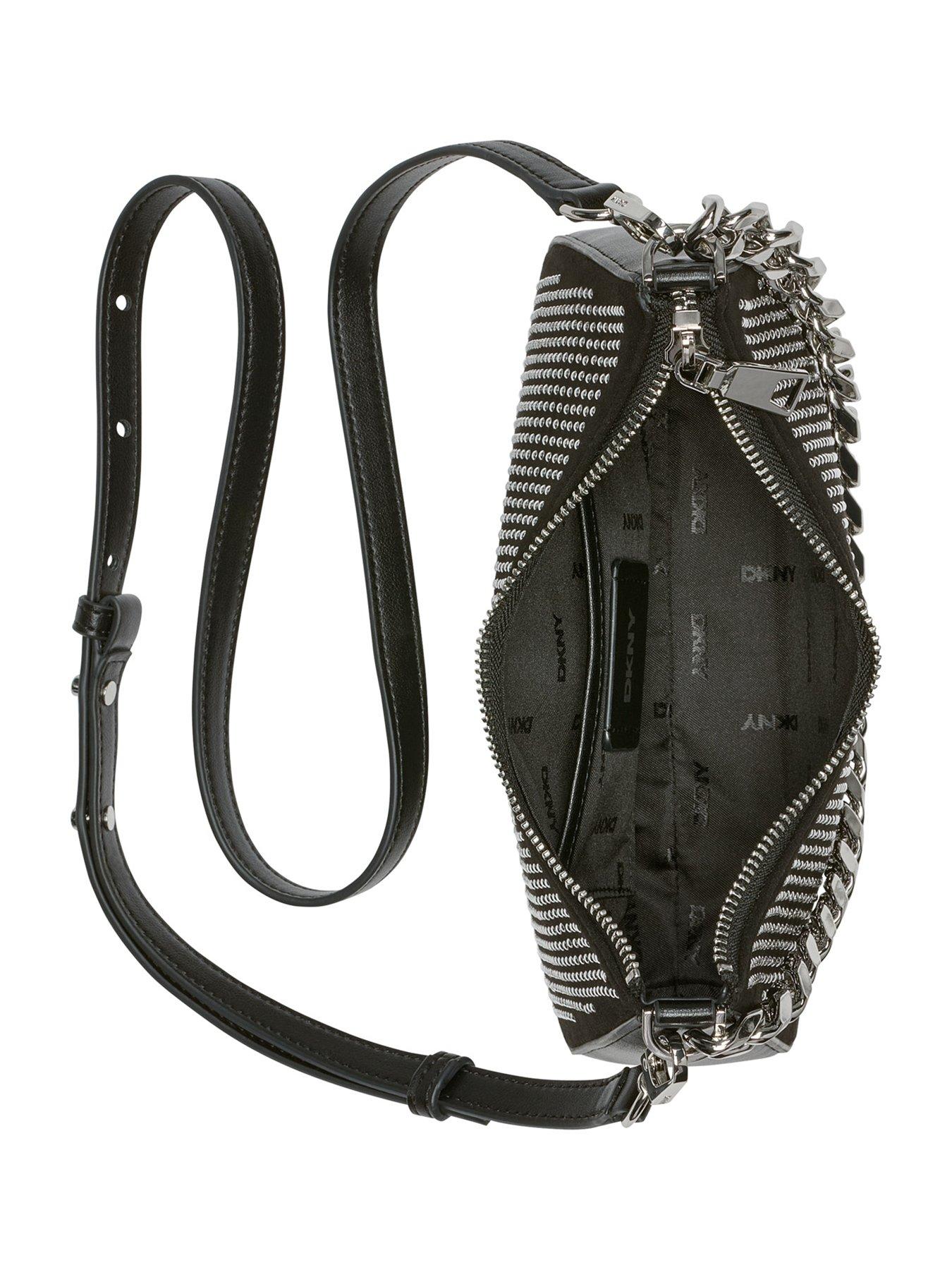Image 4 of 4 of DKNY Jenna Demi Crossbody Bag - Black