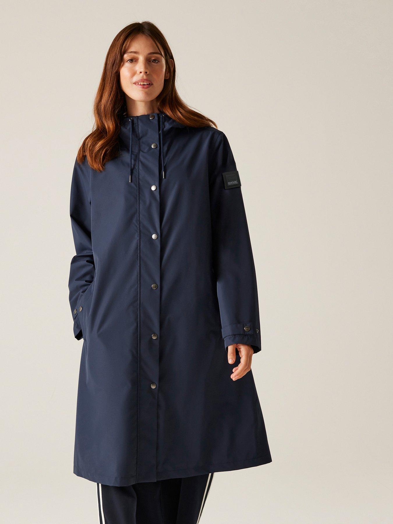 undefined Womens Reinna Waterproof Shell Jacket- Navy