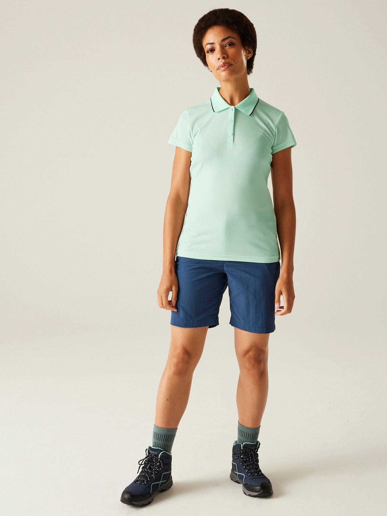 Image 3 of 6 of Regatta Womens Maverick V Polo Shirt - Green