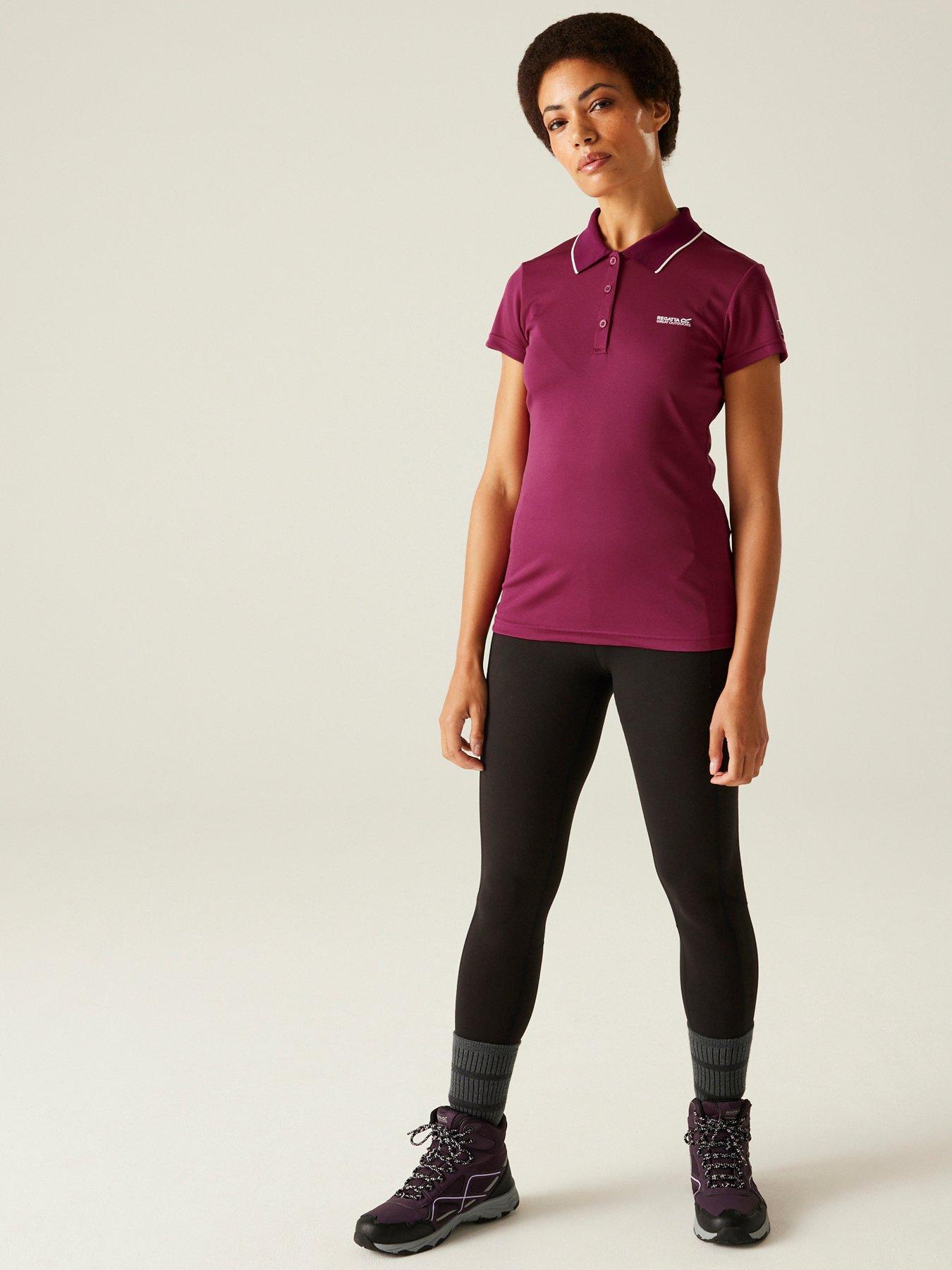 Image 3 of 6 of Regatta Womens Maverick V Polo Shirt Pink