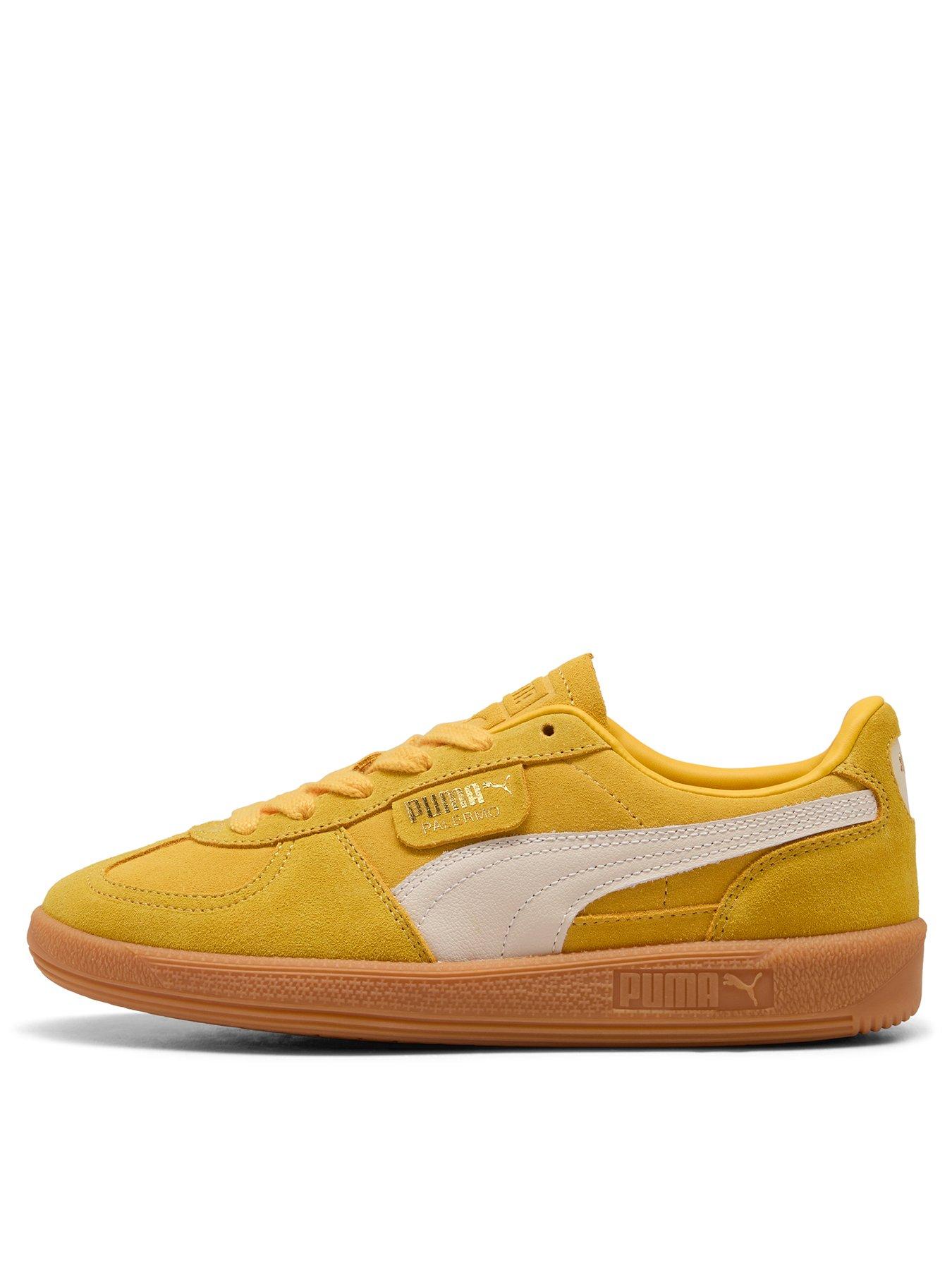 Puma Women's Palermo- Yellow Sizzle-Alpine Snow