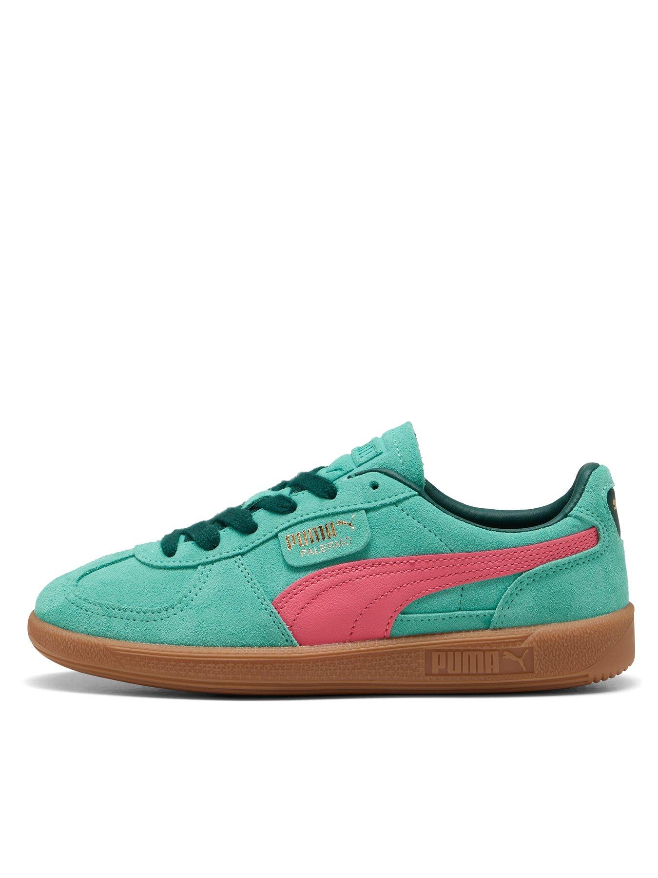 Image 1 of 6 of Puma Women's Palermo Trainers - Green