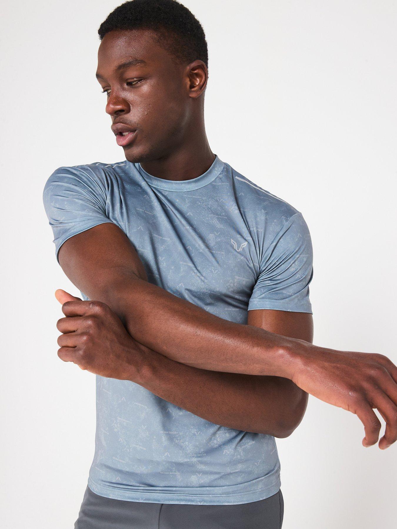 Okami Mens Spirit All Over Print T-Shirt - Grey