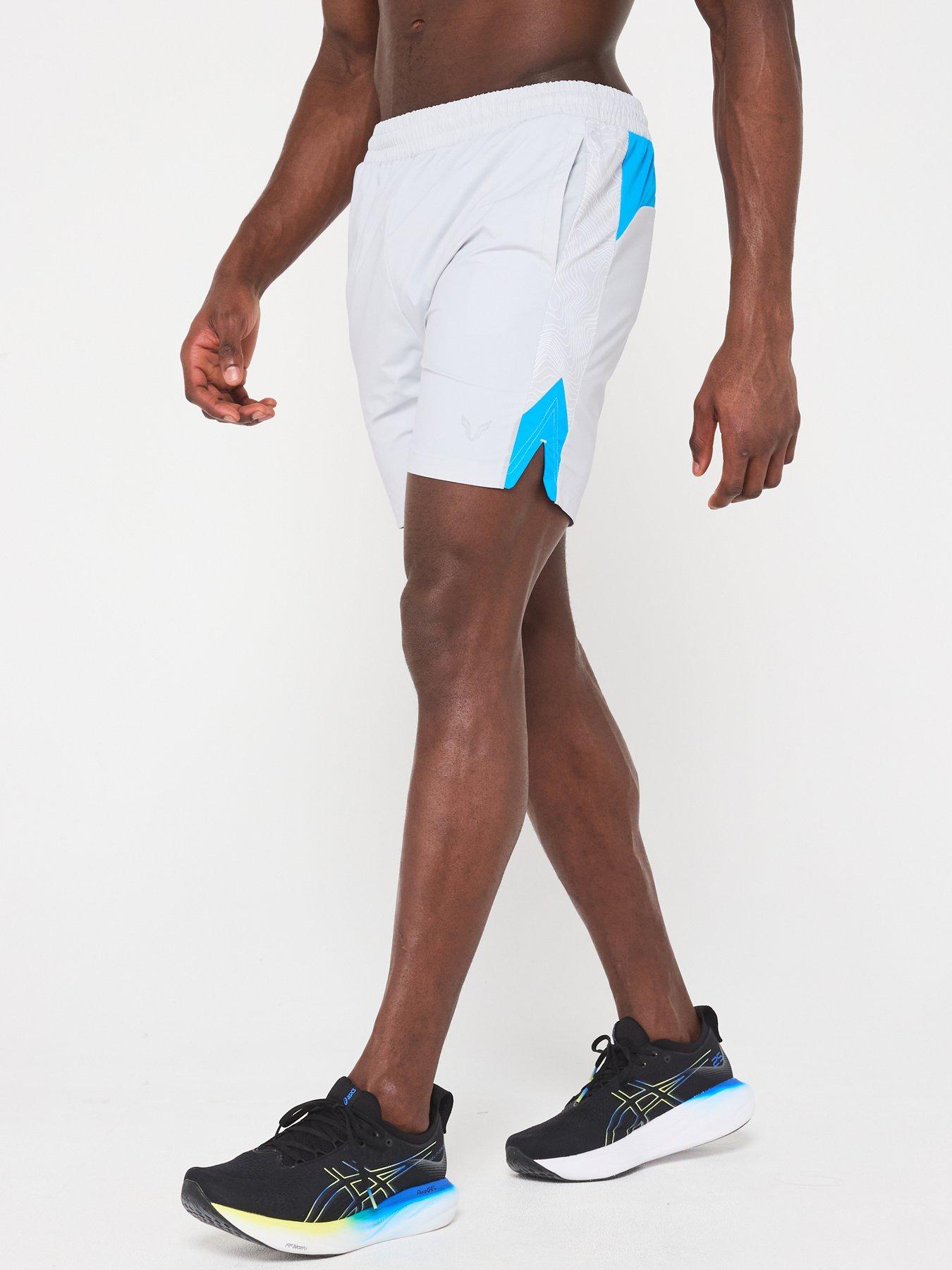 undefined Mens Origin 7 Inch Shorts - Light Grey/blue