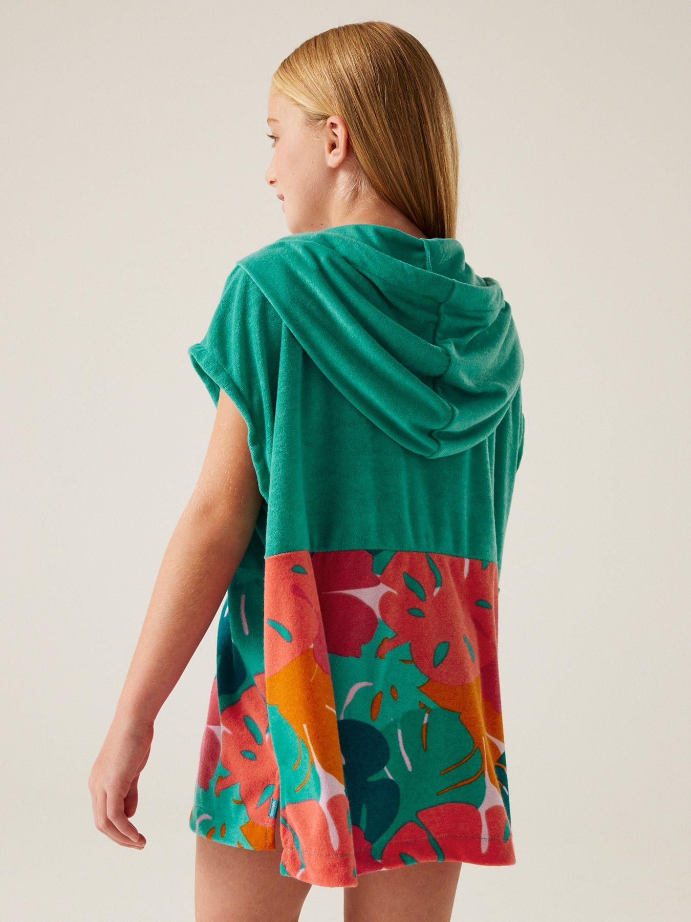 Image 2 of 7 of Regatta Kids Towelling Robe- Green