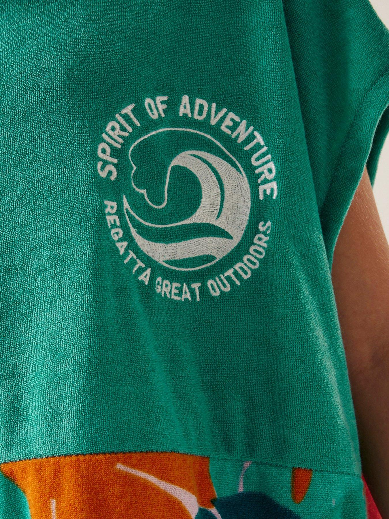 Image 5 of 7 of Regatta Kids Towelling Robe- Green