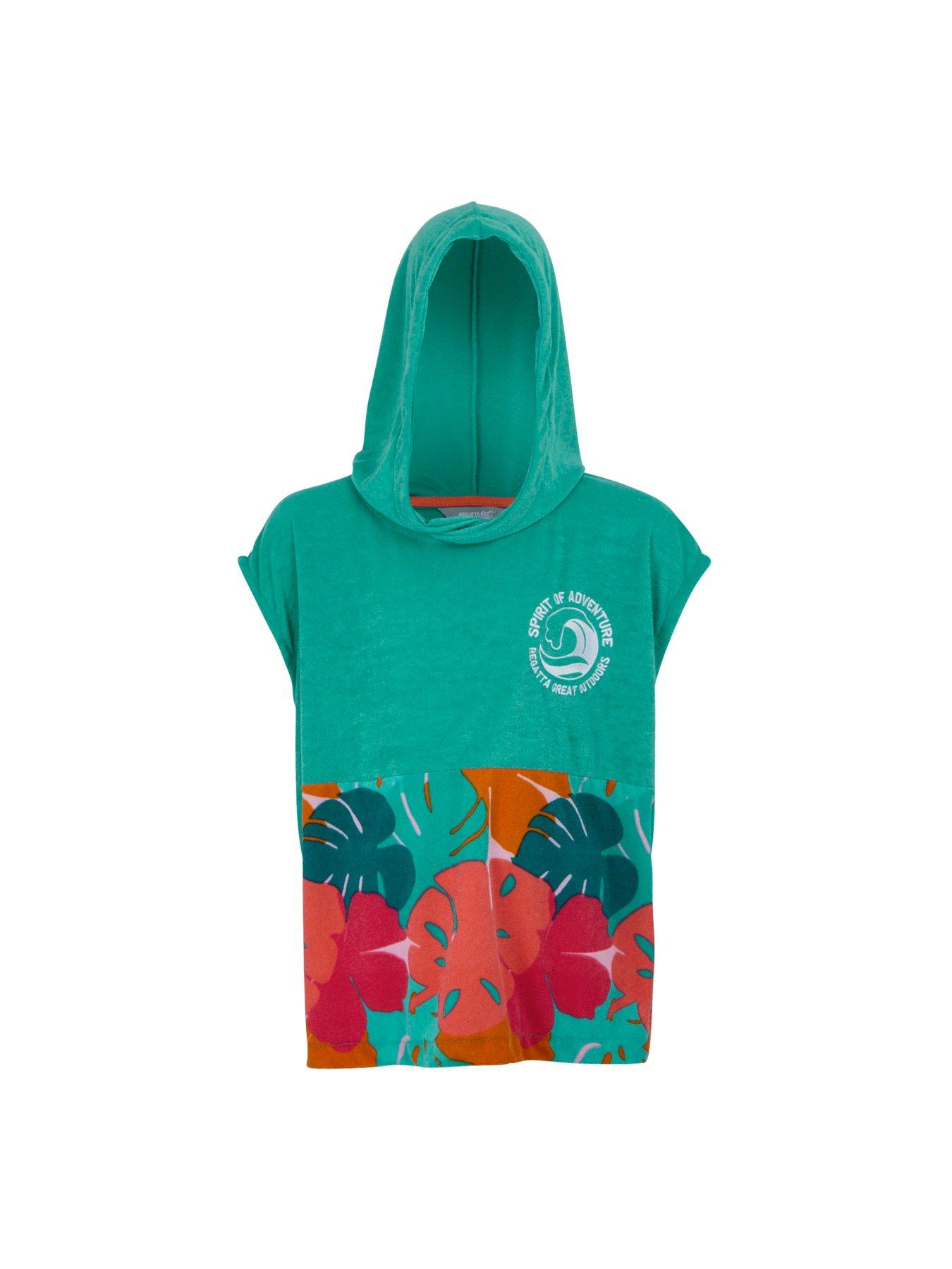 Image 6 of 7 of Regatta Kids Towelling Robe- Green