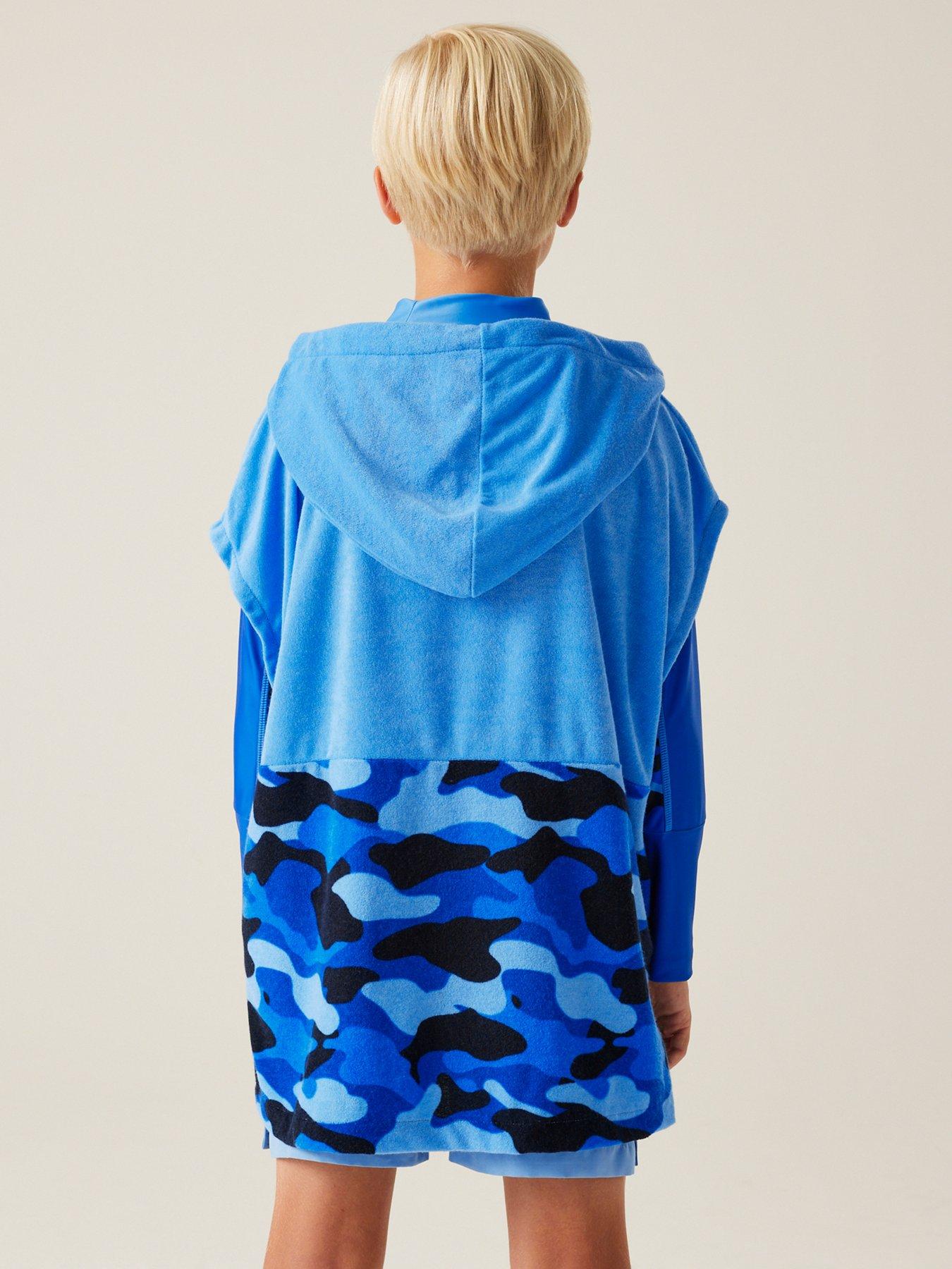 regatta-kids-towelling-robe--bluestillFront