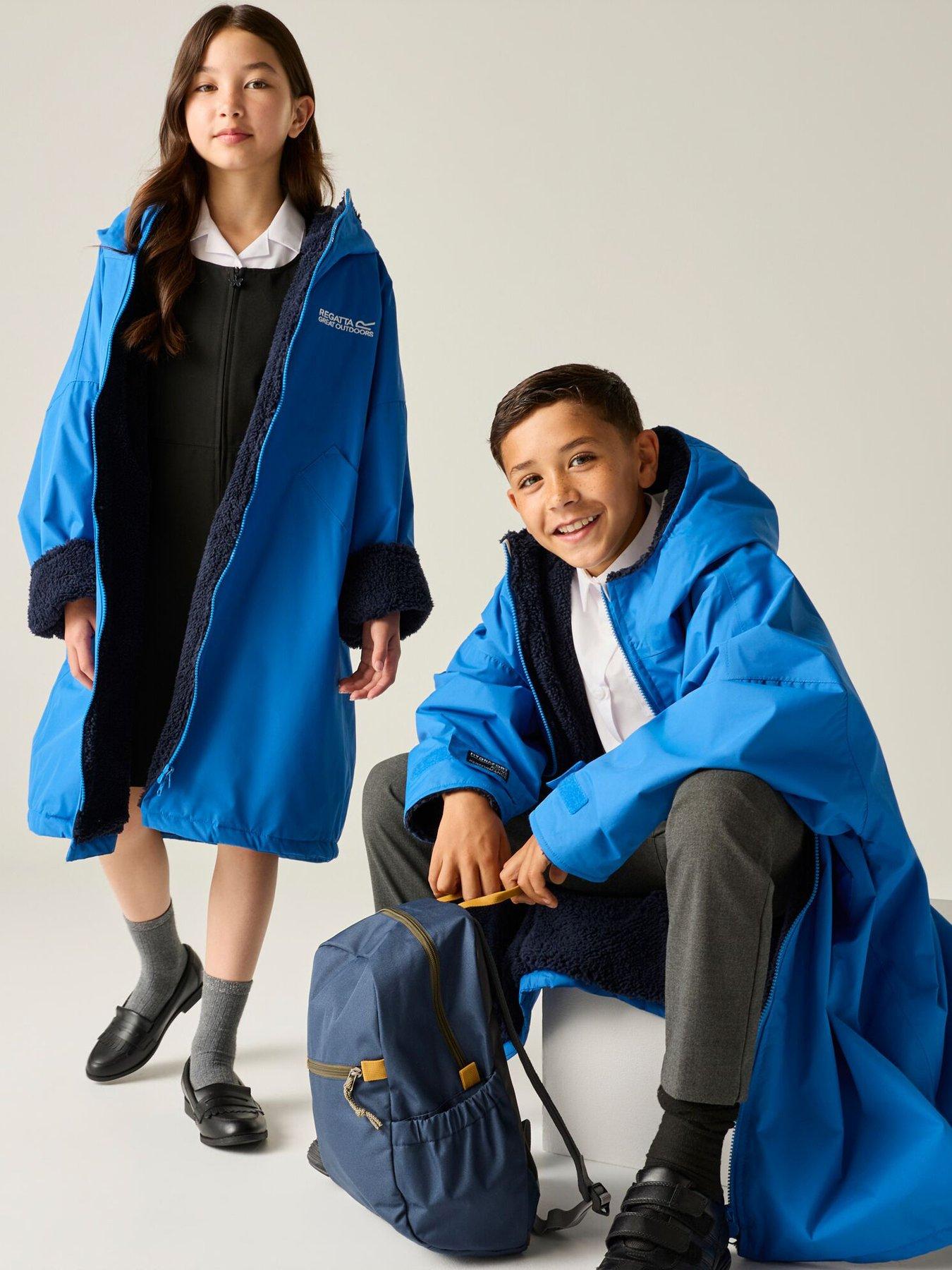 Image 1 of 6 of Regatta Junior Kids Waterproof Changing Robe - Blue