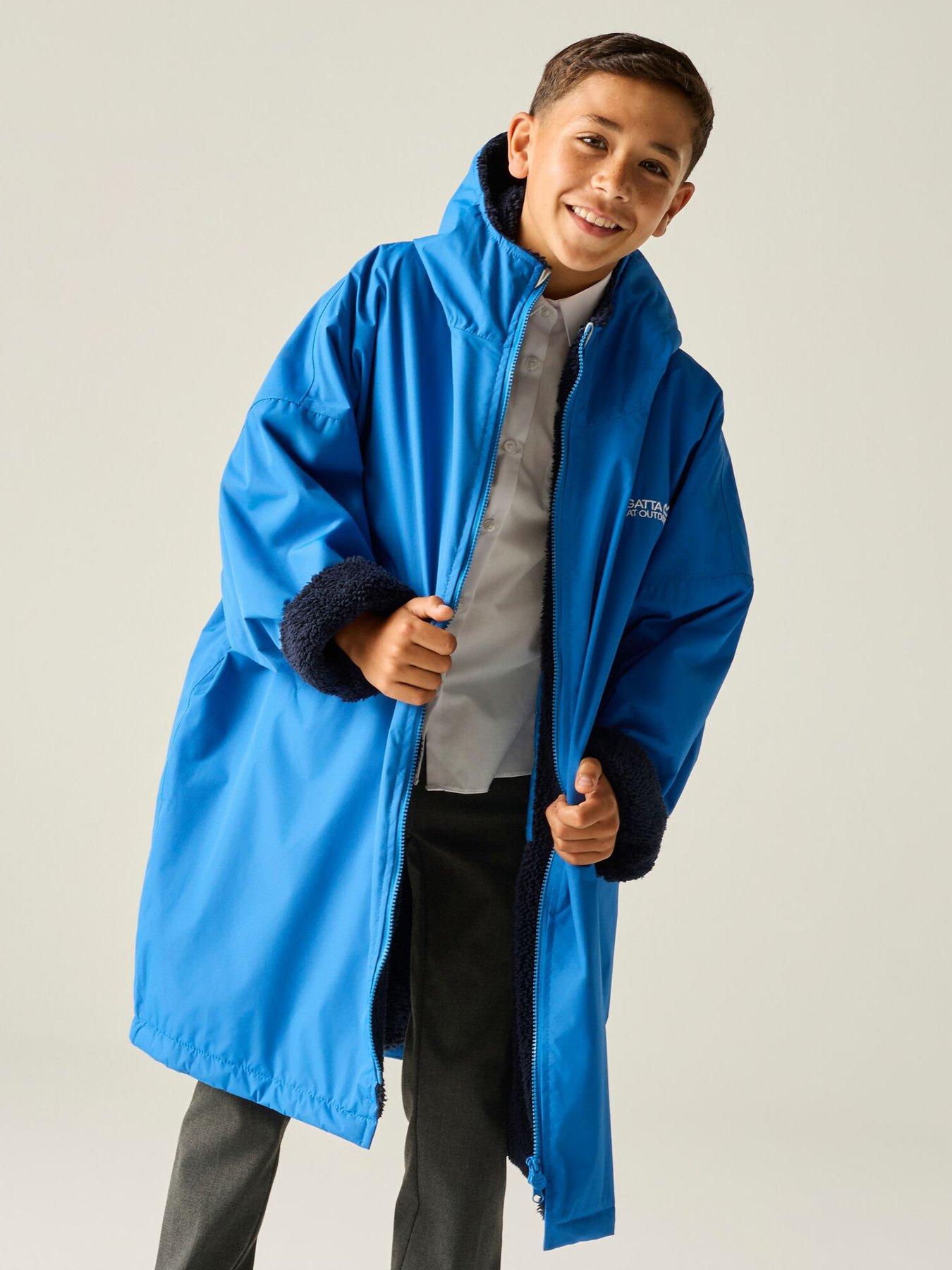 Image 2 of 6 of Regatta Junior Kids Waterproof Changing Robe - Blue