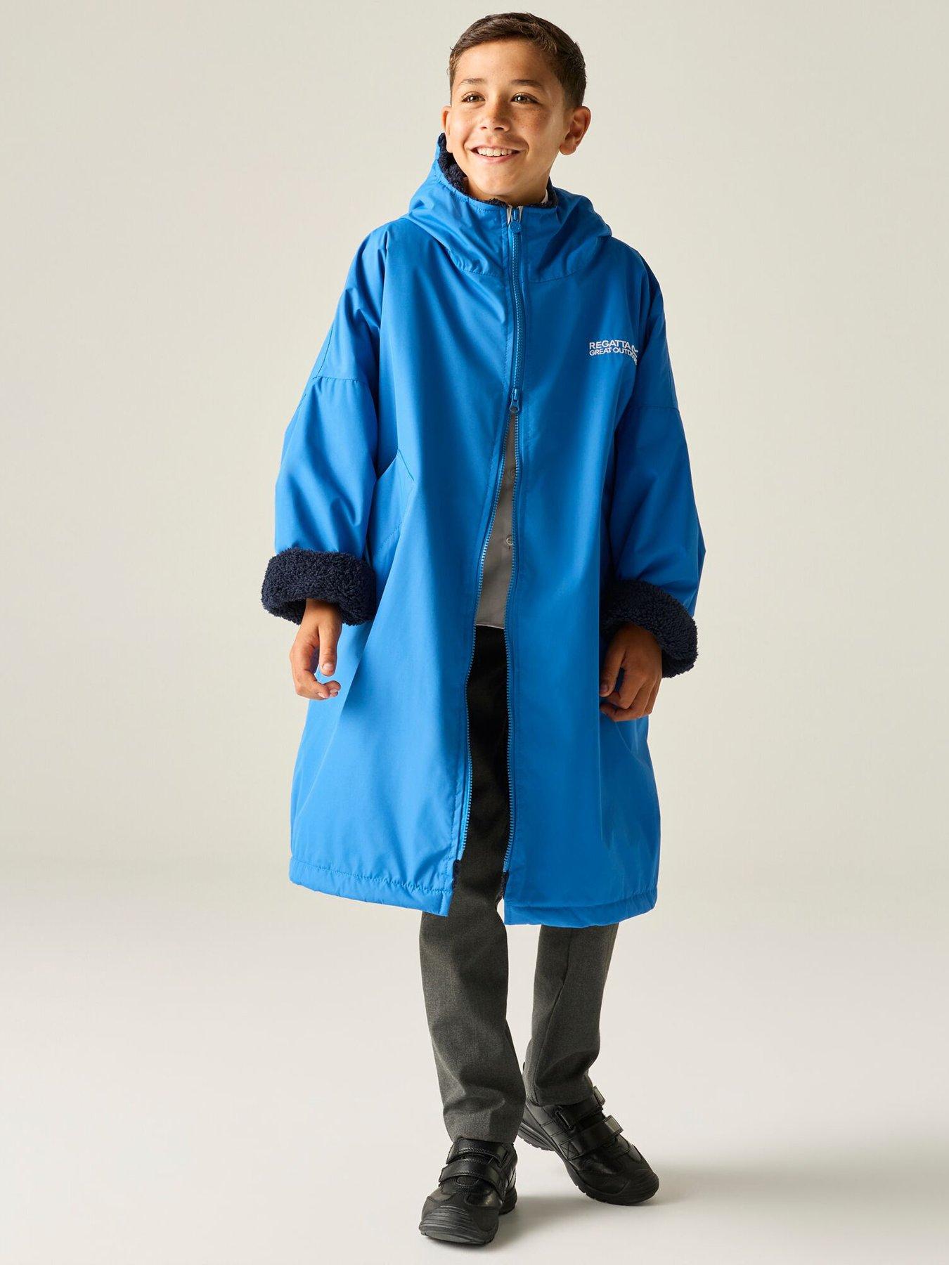 Image 3 of 6 of Regatta Junior Kids Waterproof Changing Robe - Blue