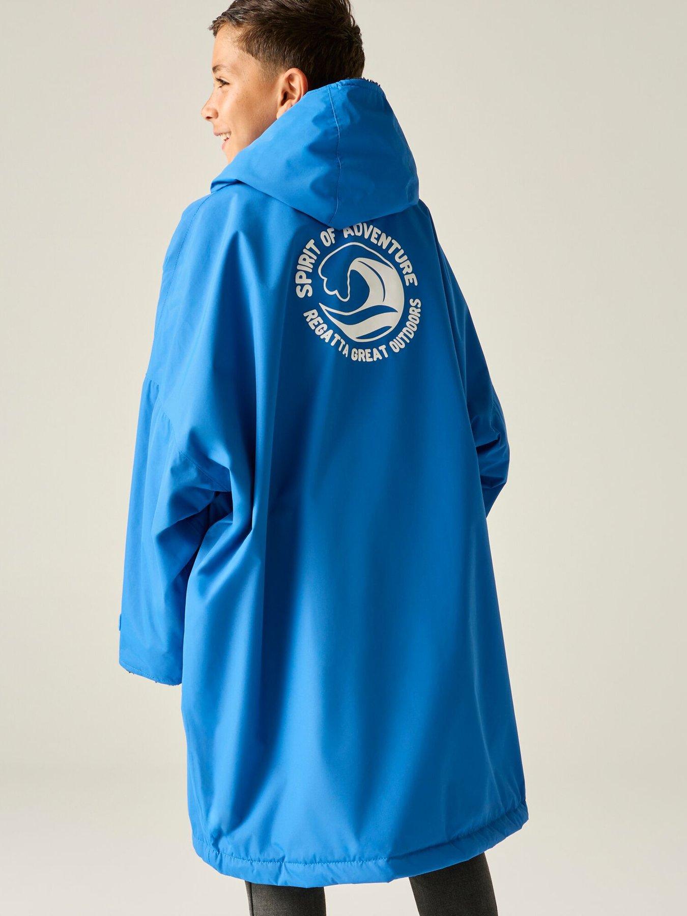 Image 4 of 6 of Regatta Junior Kids Waterproof Changing Robe - Blue