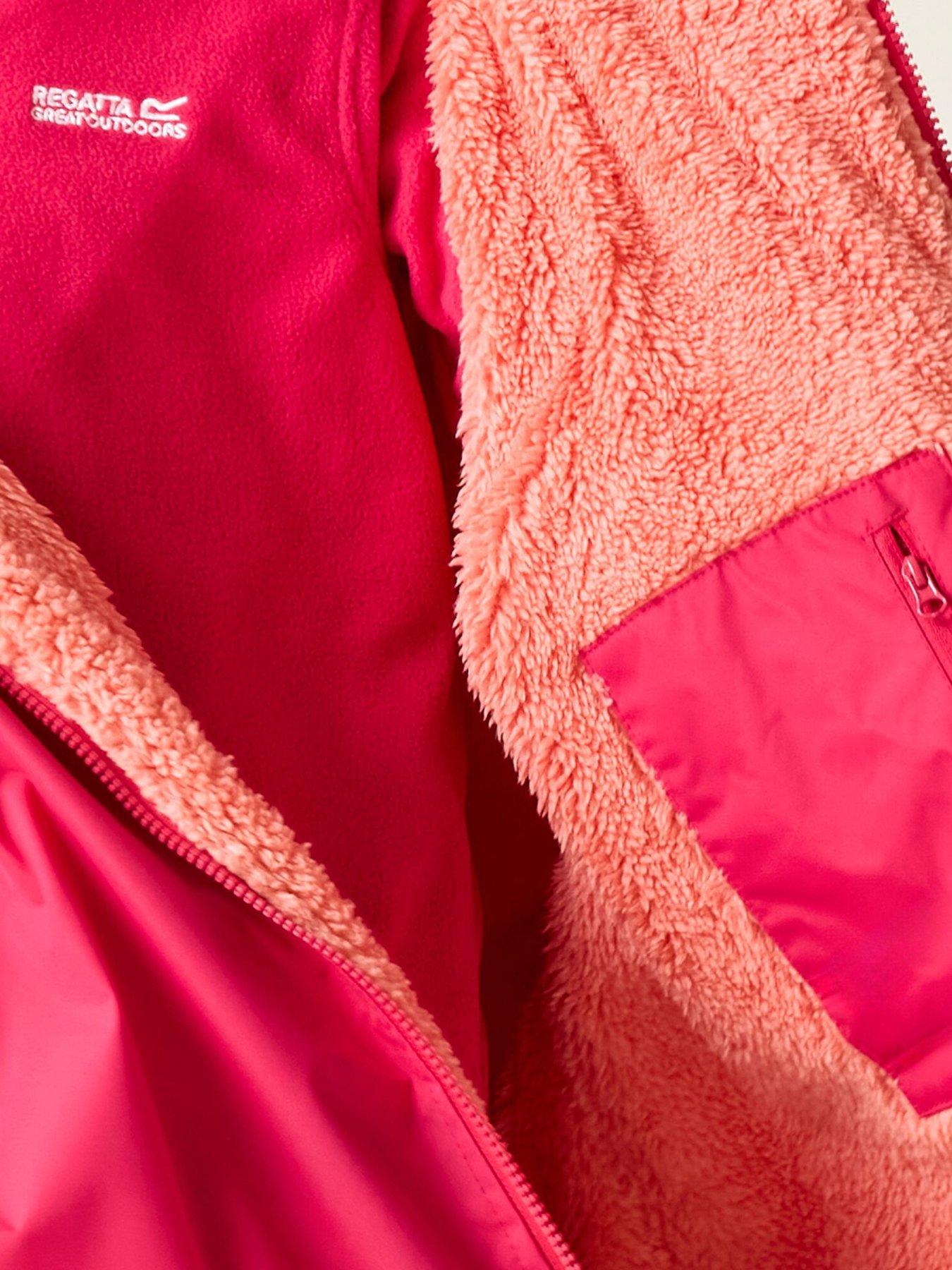 Image 4 of 6 of Regatta Junior Kids Waterproof Changing Robe - Pink
