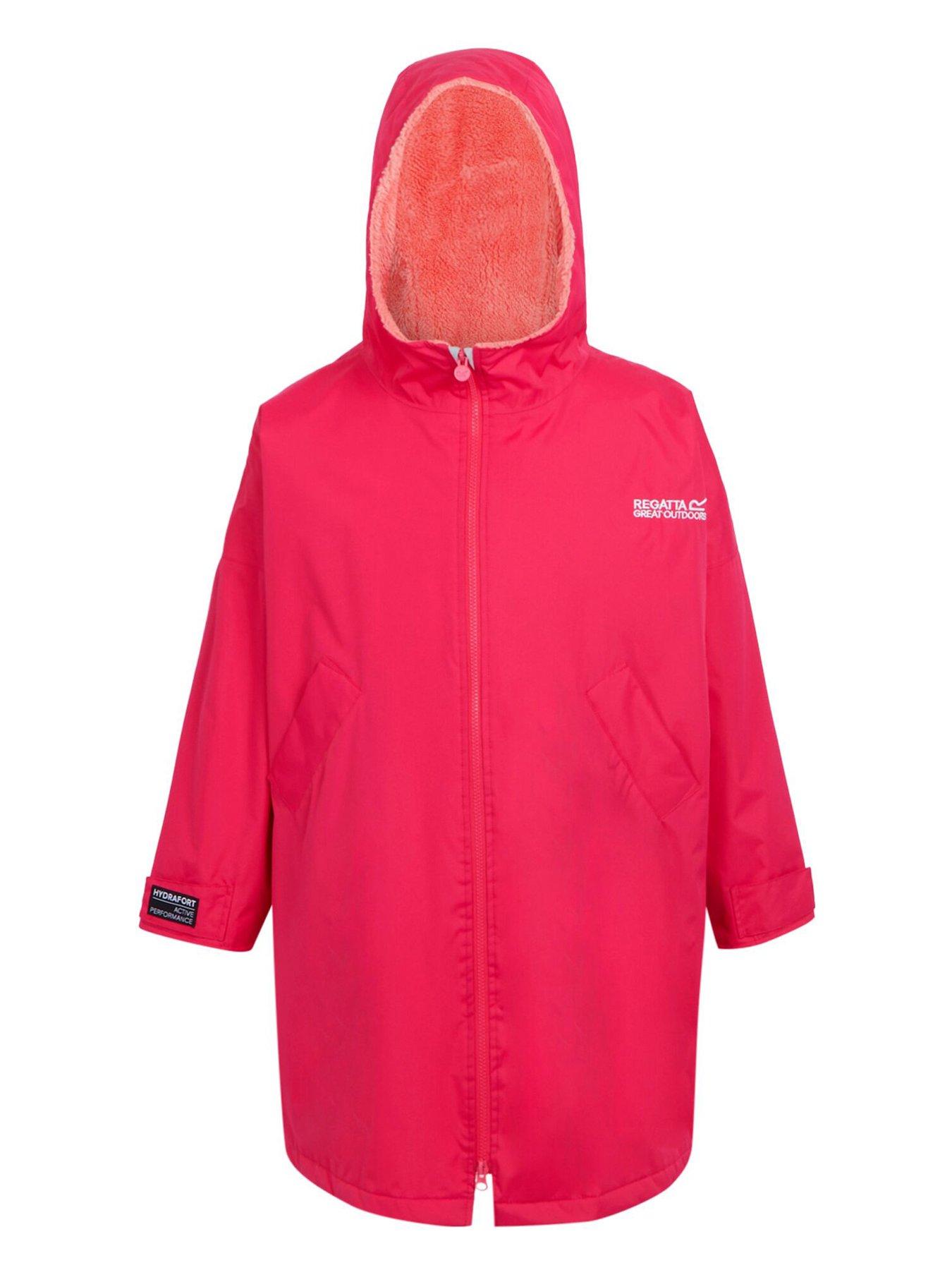 Image 5 of 6 of Regatta Junior Kids Waterproof Changing Robe - Pink
