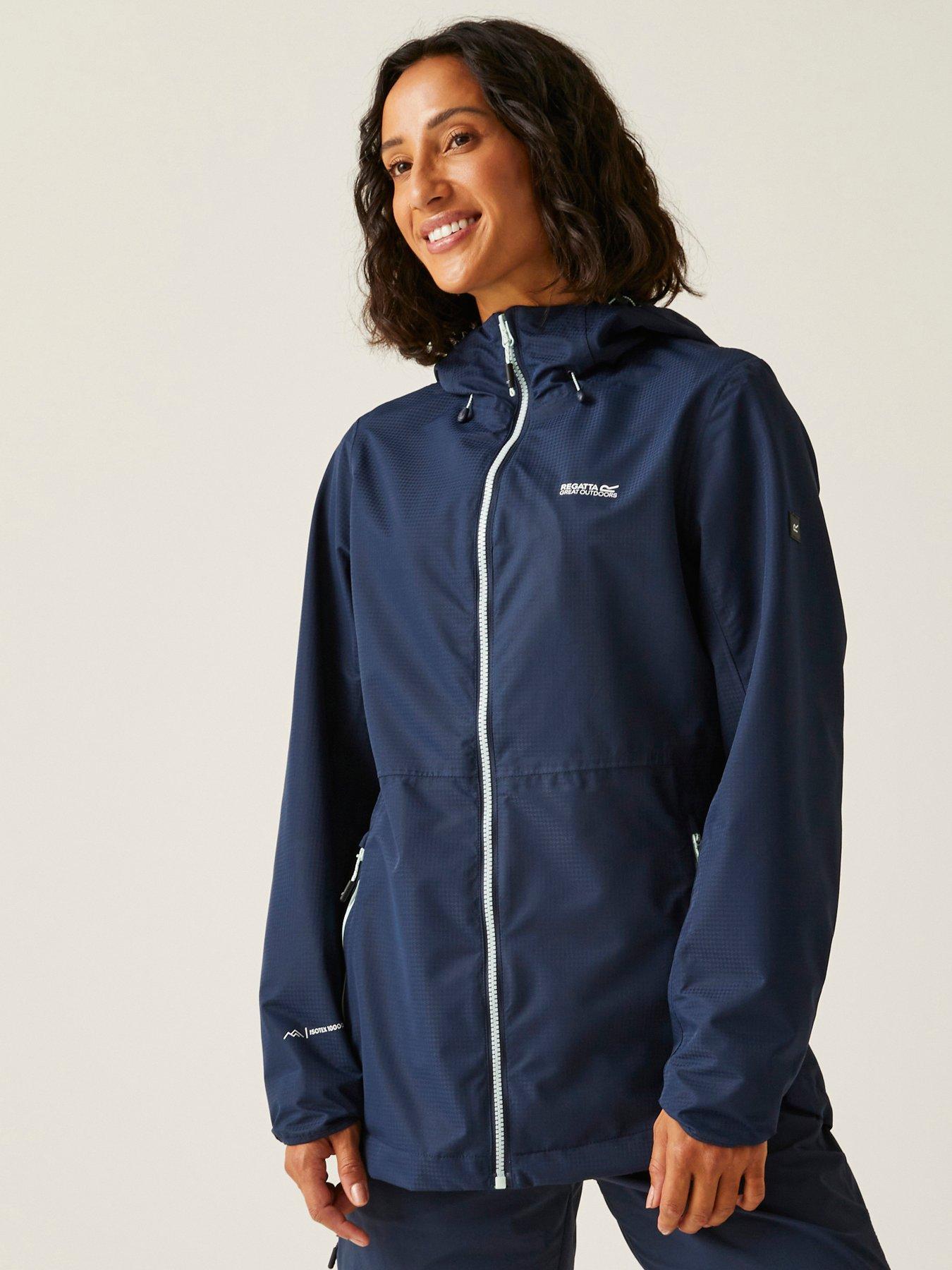 undefined Womens Hamaraiv Waterproof Shell Jacket- Navy