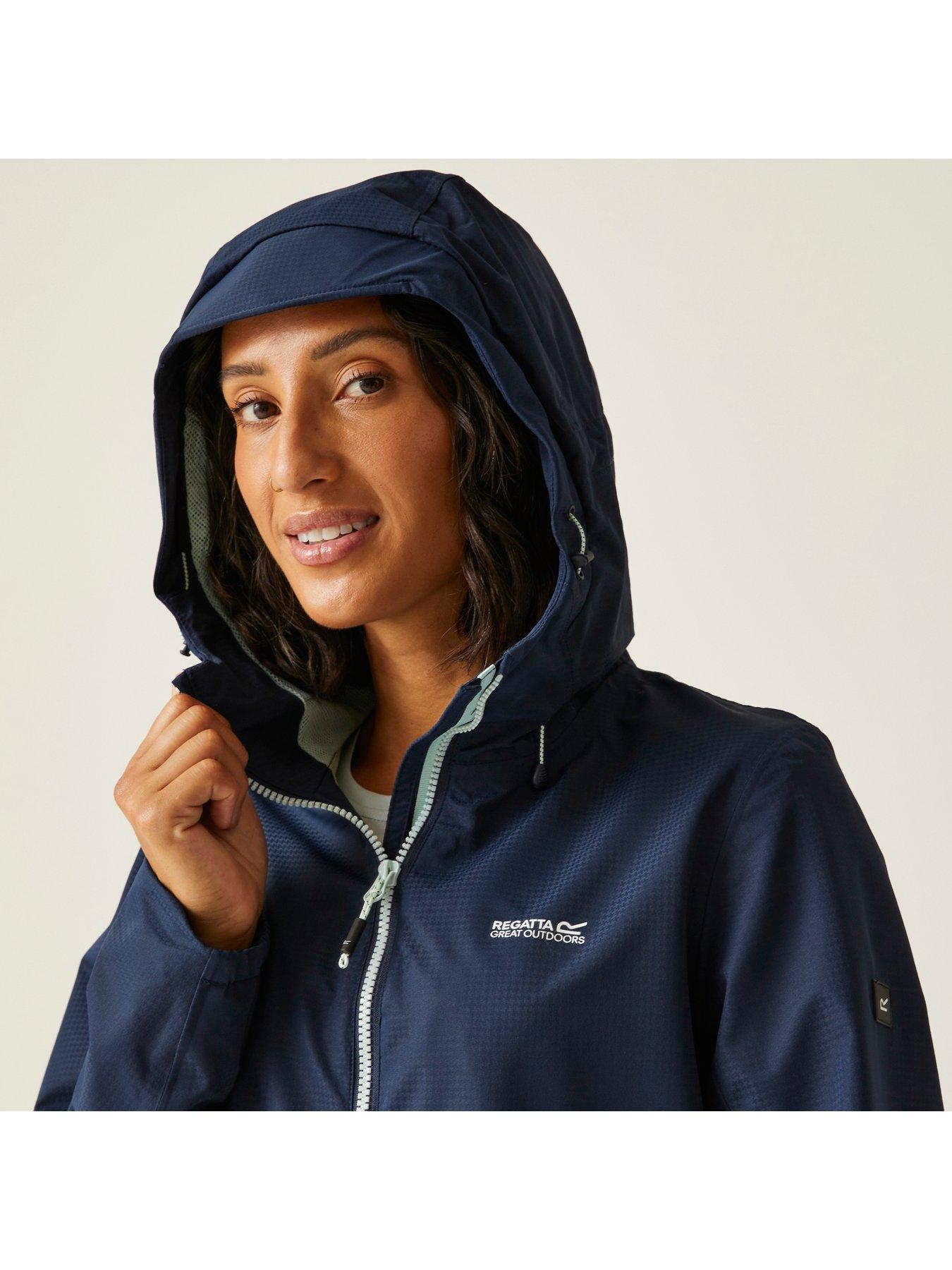 Image 4 of 7 of Regatta Womens Hamaraiv Waterproof Shell Jacket- Navy