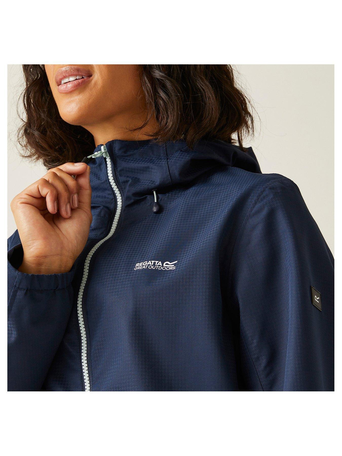 Image 6 of 7 of Regatta Womens Hamaraiv Waterproof Shell Jacket- Navy