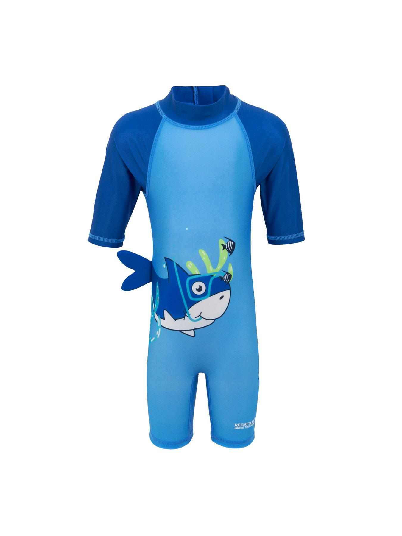 regatta-kids-animal-rash-swimsuit--bluedetail