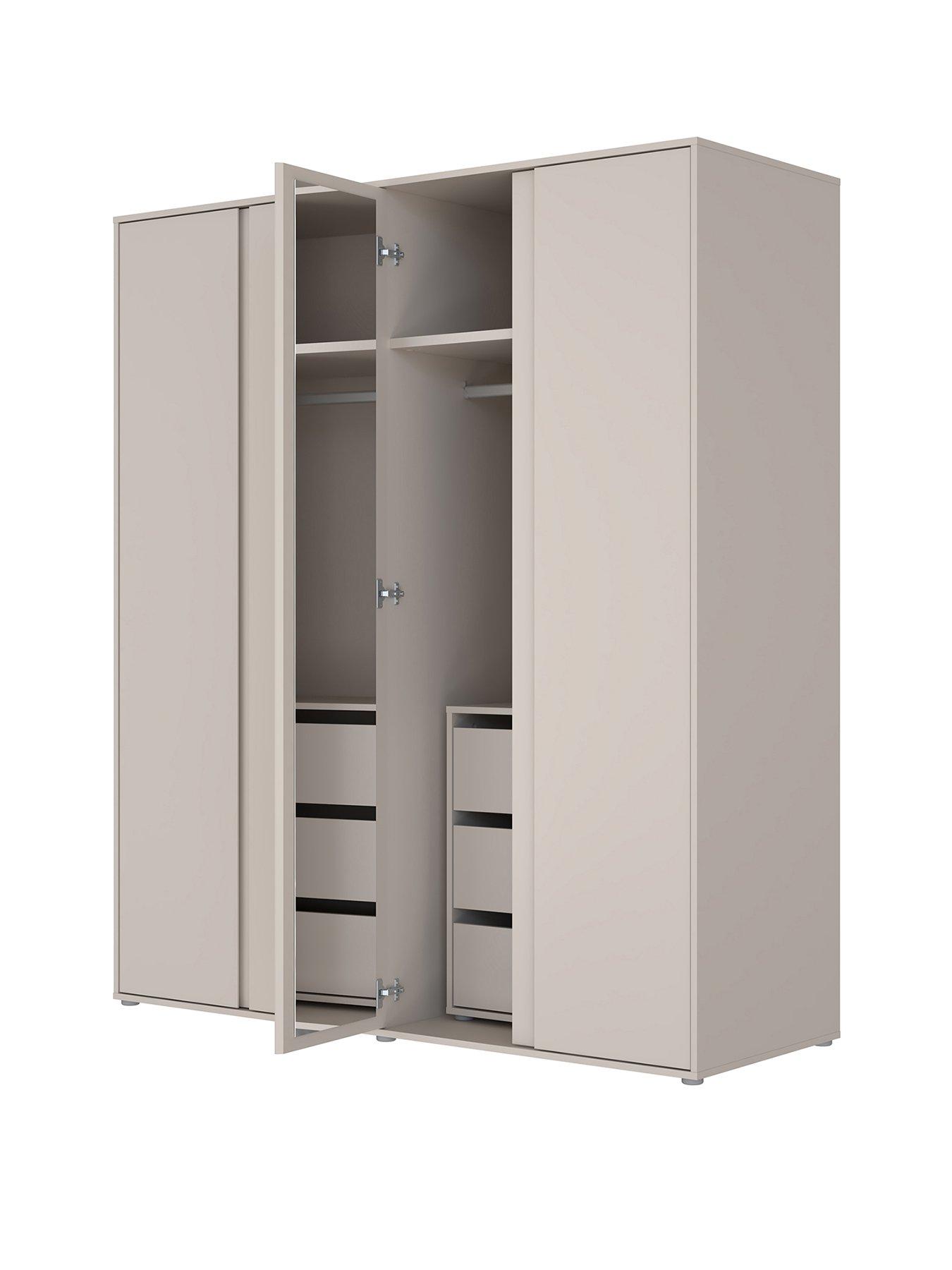 very-home-lisson-4-door-wardrobe-with-internal-chest-of-drawers-oatmealnbsp--fscreg-certifiedstillFront