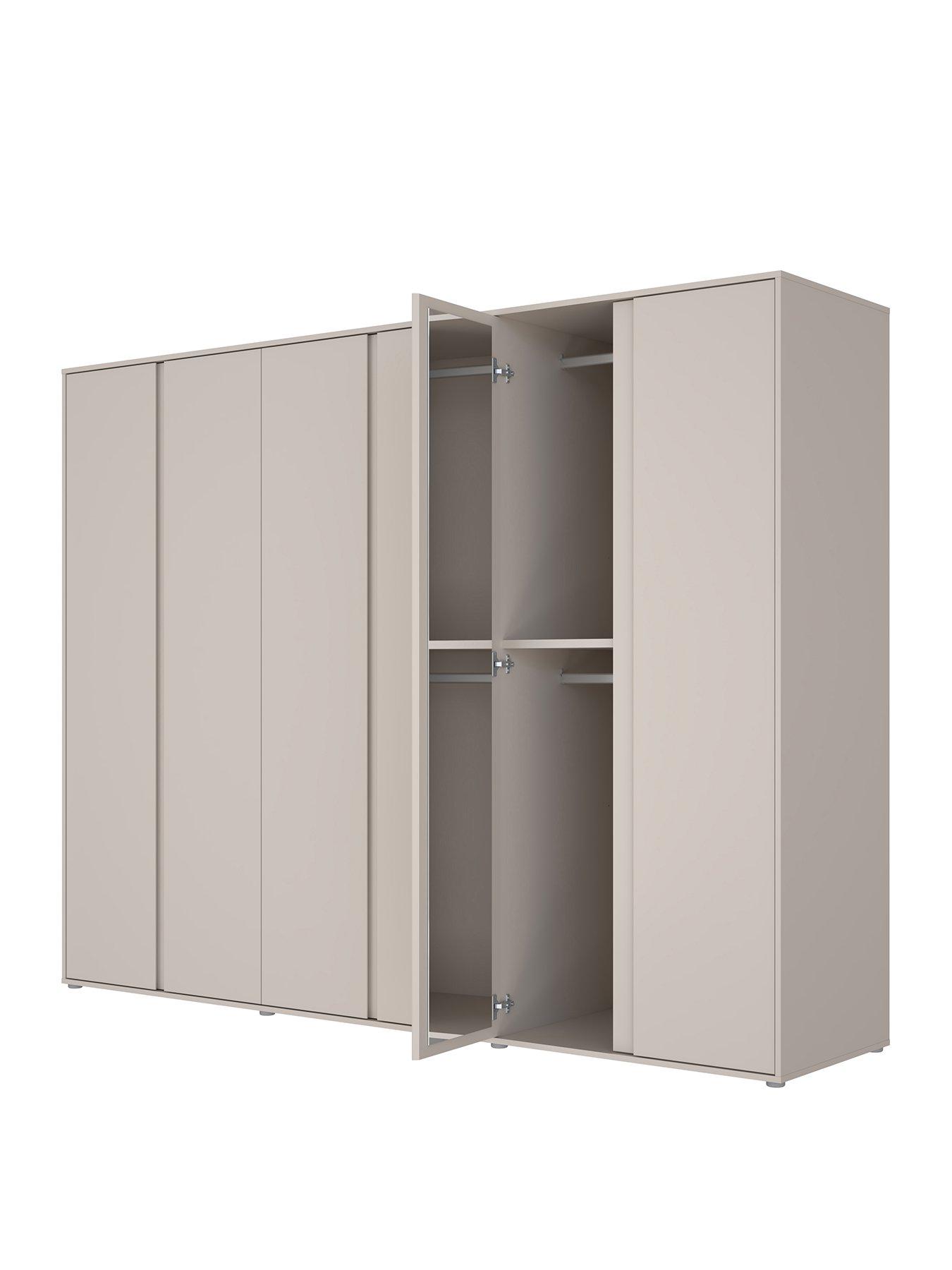 Image 2 of 7 of The Very Collection Lisson 6 Door Wardrobe - Oatmeal - FSC&reg; Certified