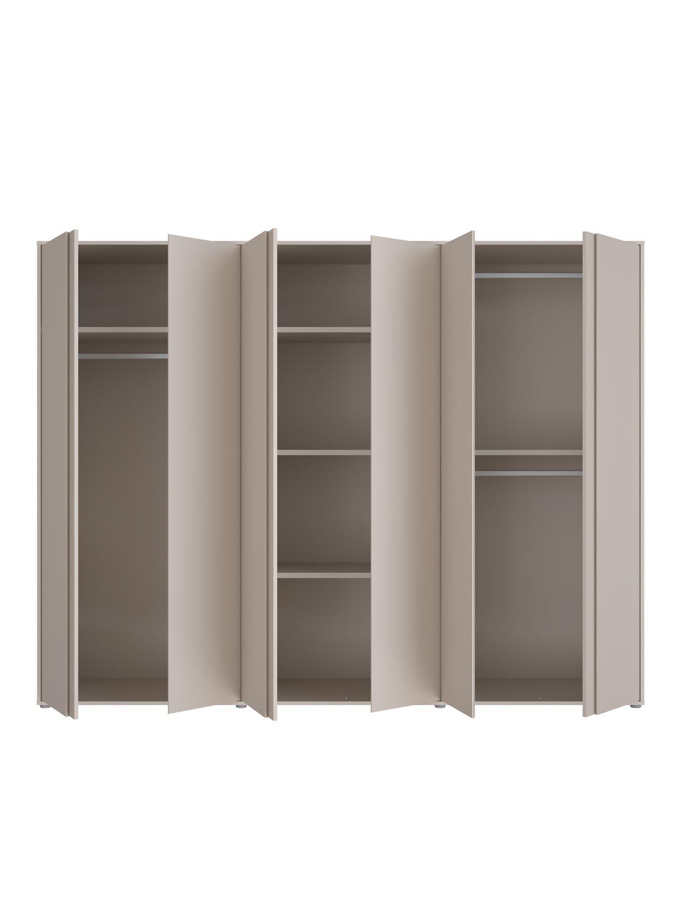 Image 4 of 7 of The Very Collection Lisson 6 Door Wardrobe - Oatmeal - FSC&reg; Certified