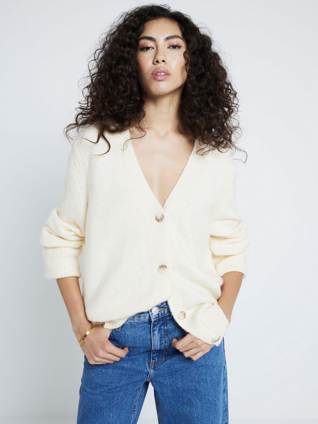 river-island-midi-length-button-cardigan-cream