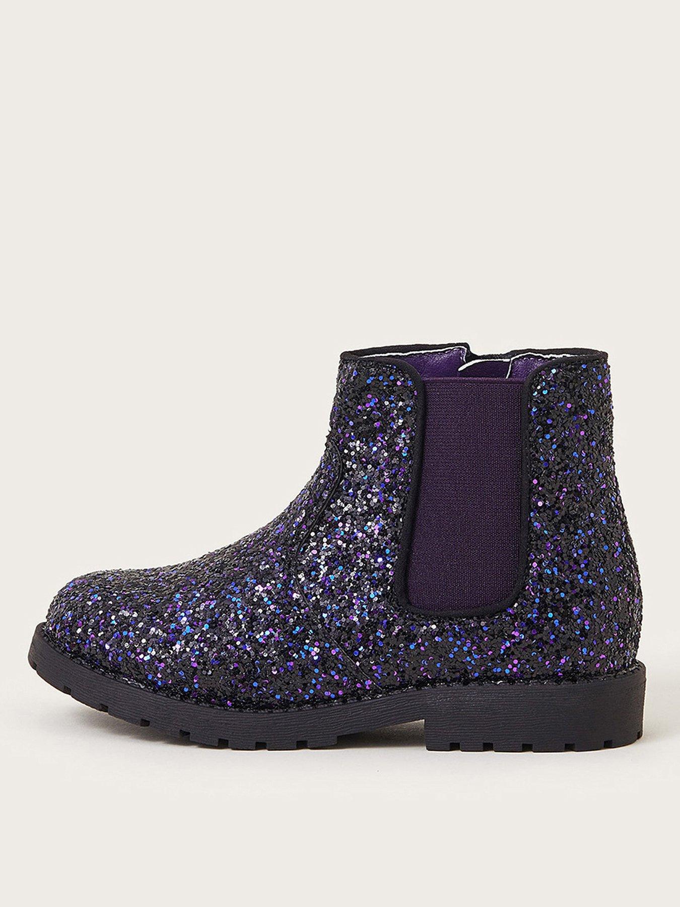 monsoon-girls-glitter-chelsea-boots-purple