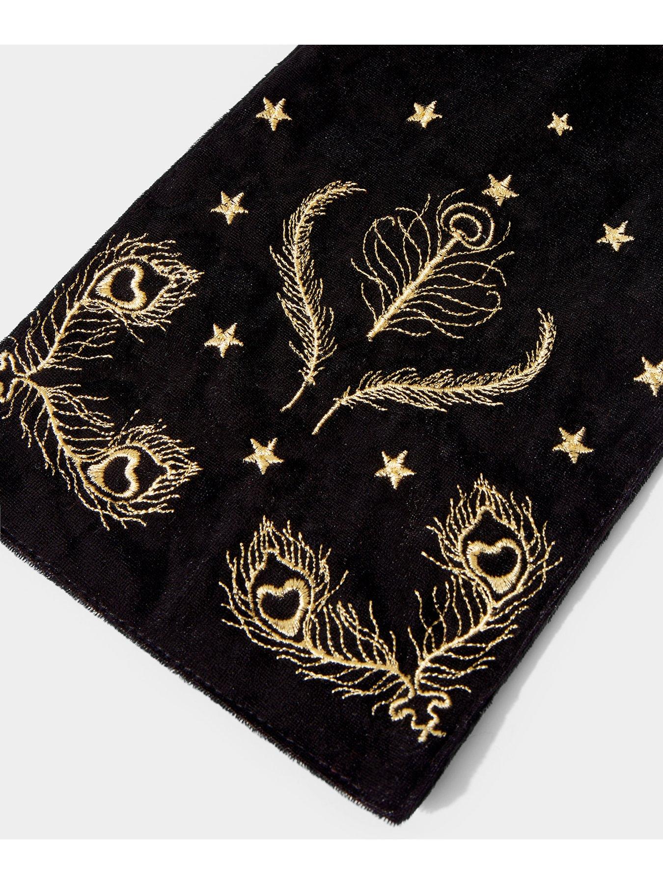 joe-browns-opulence-embroidered-velour-scarf-blackback