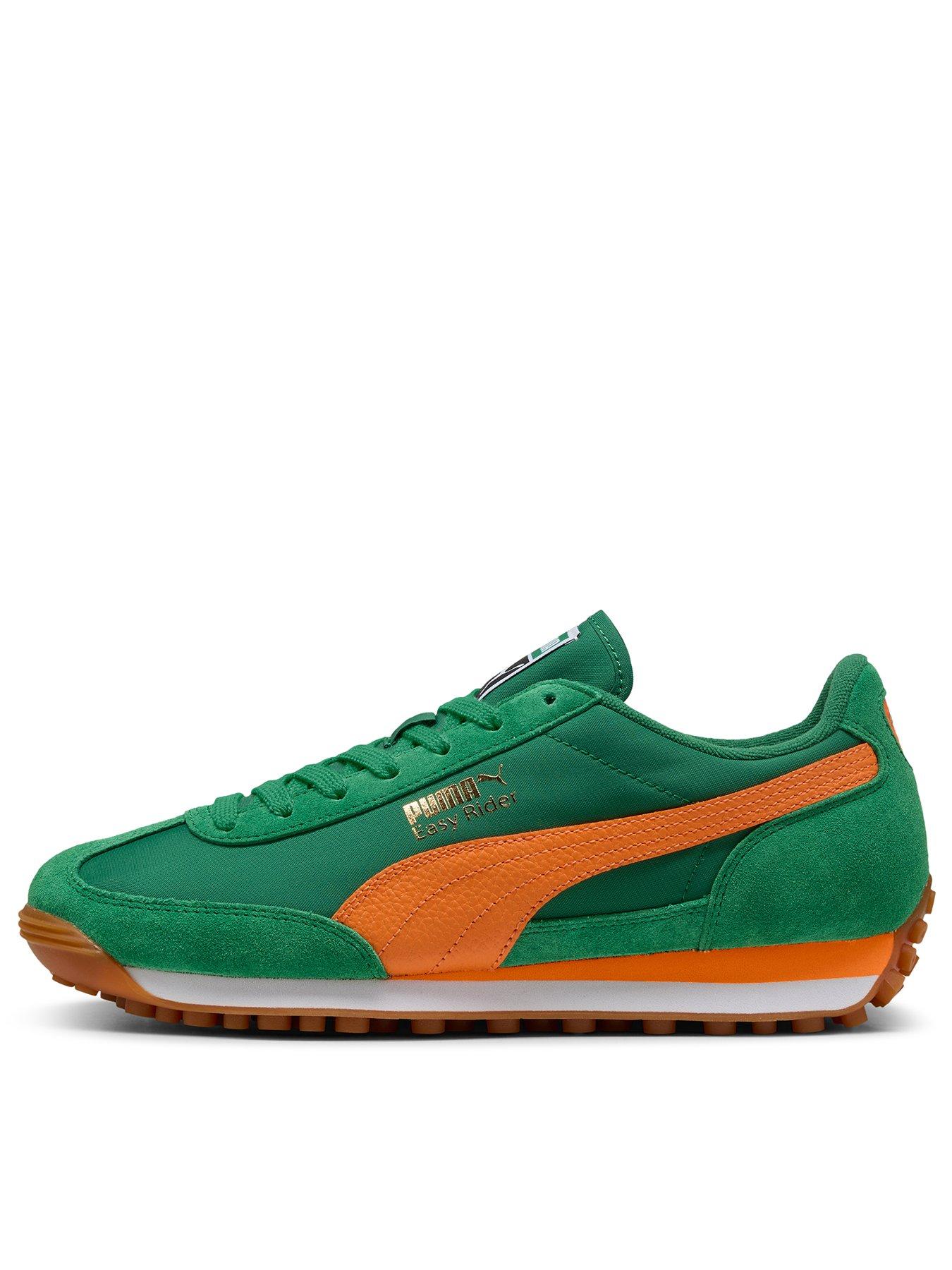Puma Men's Easy Rider Vintage -Green - Archive Green-Rickie Orange