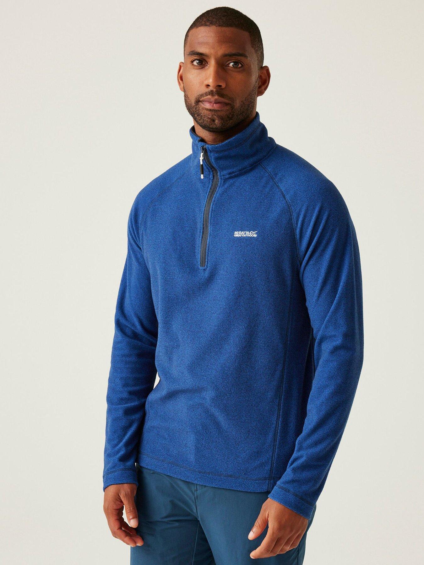 regatta-mens-montes-half-zip-fleece-bluefront