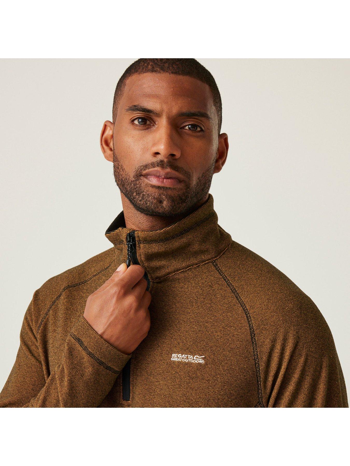 regatta-mens-montes-half-zip-fleece-orangeback