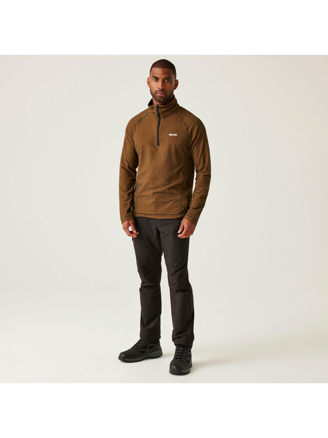 regatta-mens-montes-half-zip-fleece-orangeoutfit