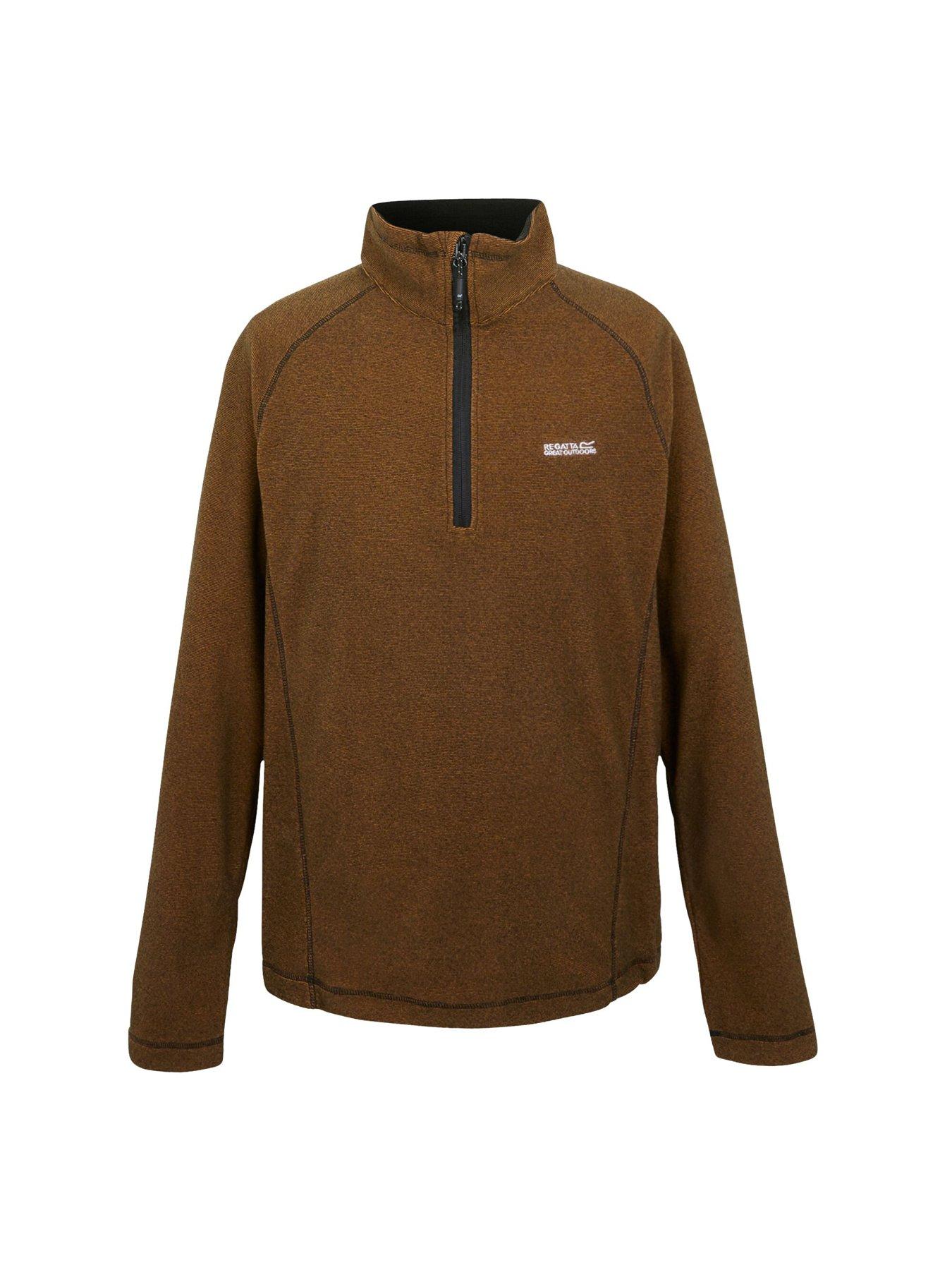 regatta-mens-montes-half-zip-fleece-orangedetail