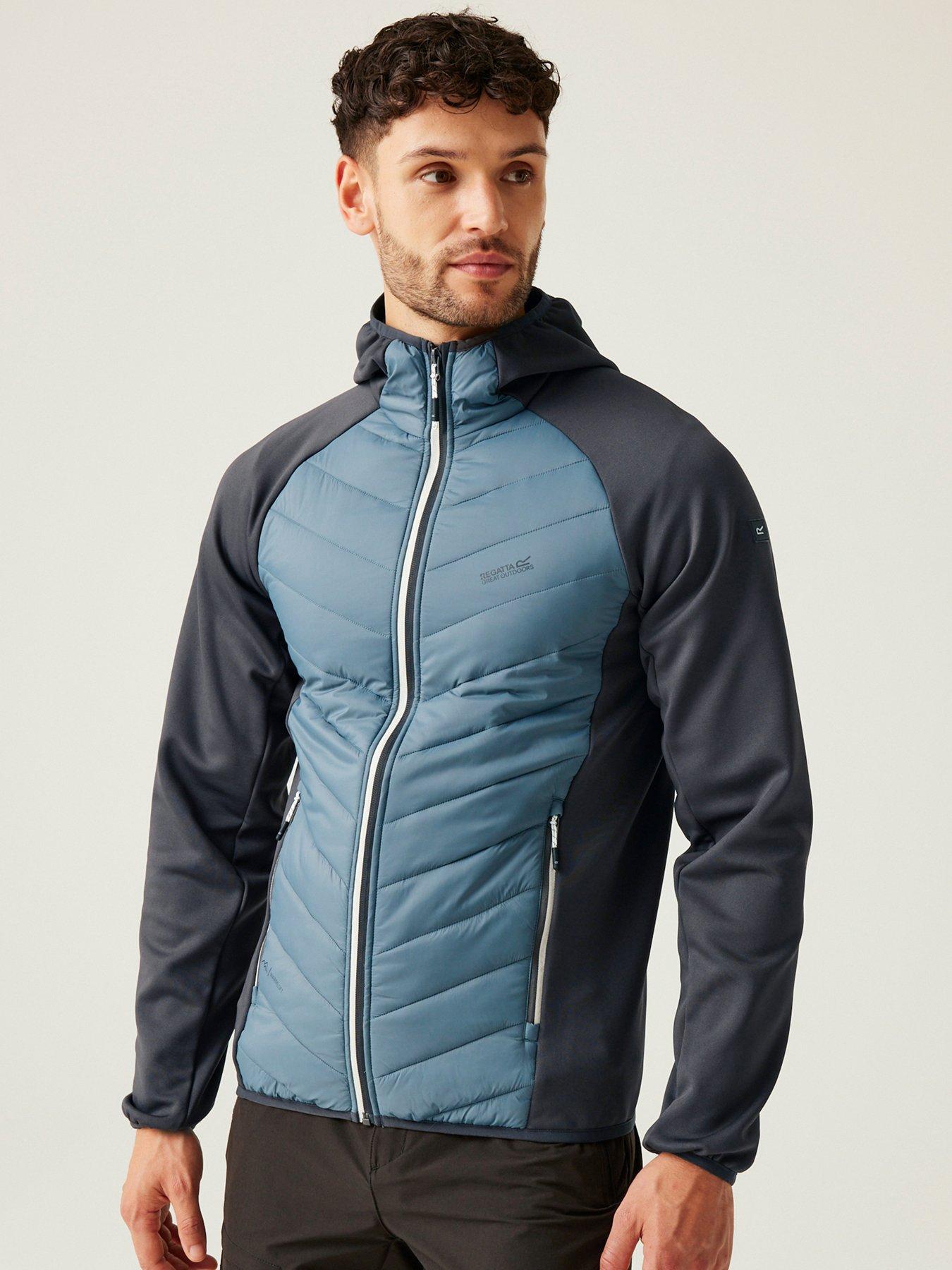 Image 1 of 6 of Regatta Mens Andreson VIII Hybrid Hooded Baffle Jacket- Grey