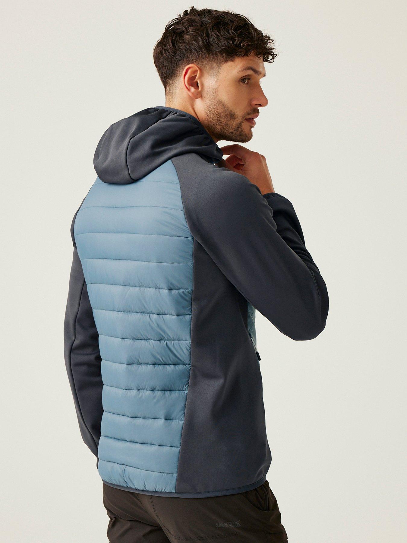Image 2 of 6 of Regatta Mens Andreson VIII Hybrid Hooded Baffle Jacket- Grey