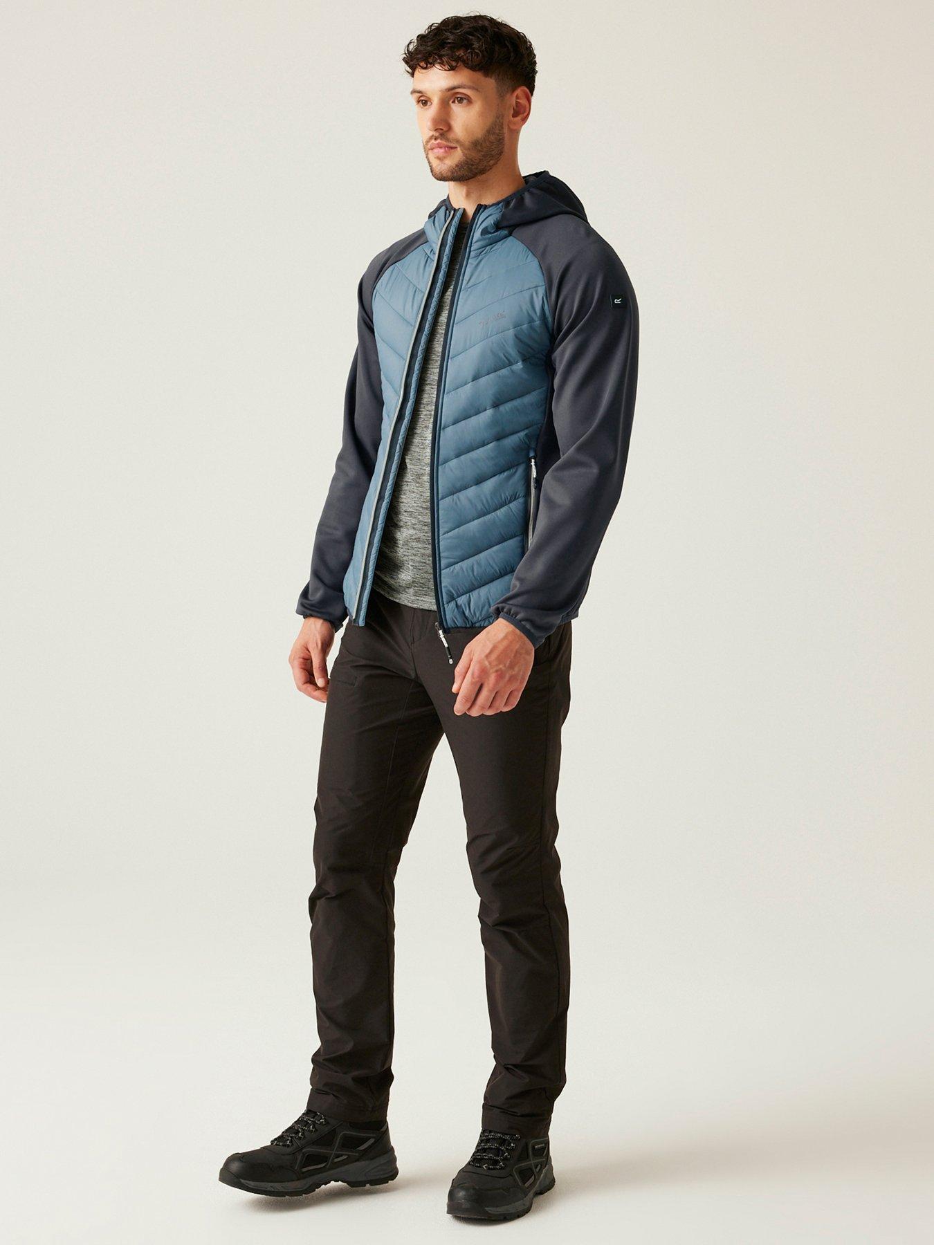 Image 3 of 6 of Regatta Mens Andreson VIII Hybrid Hooded Baffle Jacket- Grey