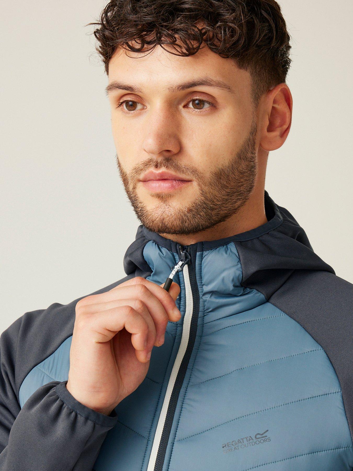 Image 5 of 6 of Regatta Mens Andreson VIII Hybrid Hooded Baffle Jacket- Grey