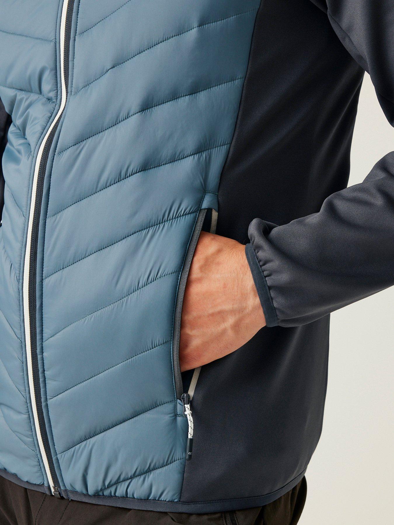 Image 6 of 6 of Regatta Mens Andreson VIII Hybrid Hooded Baffle Jacket- Grey